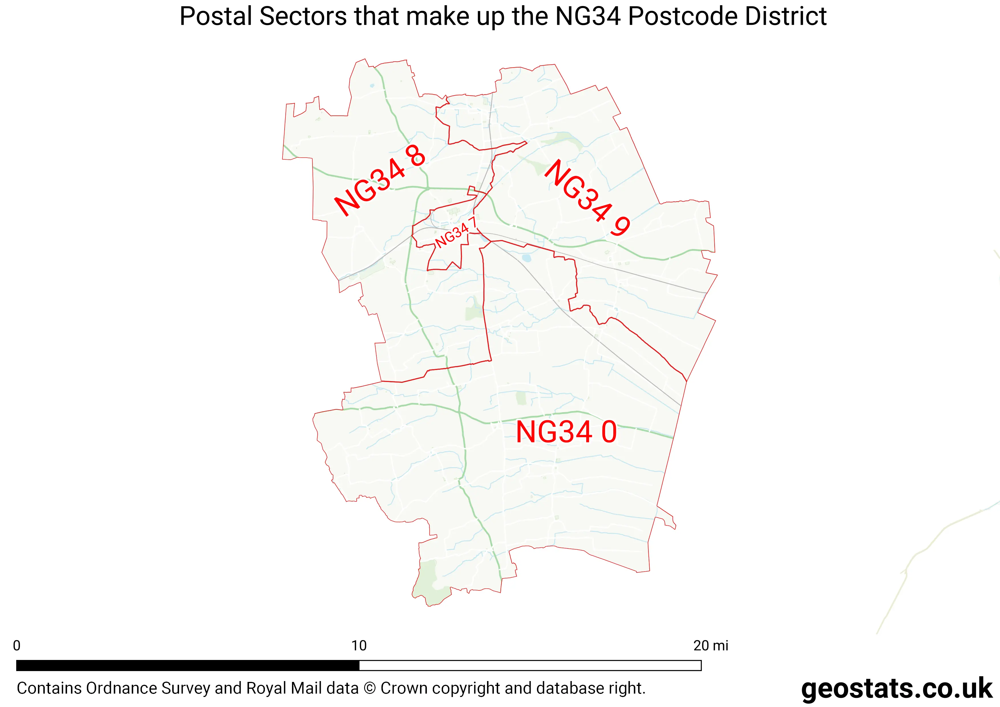 Map of the NG34  District