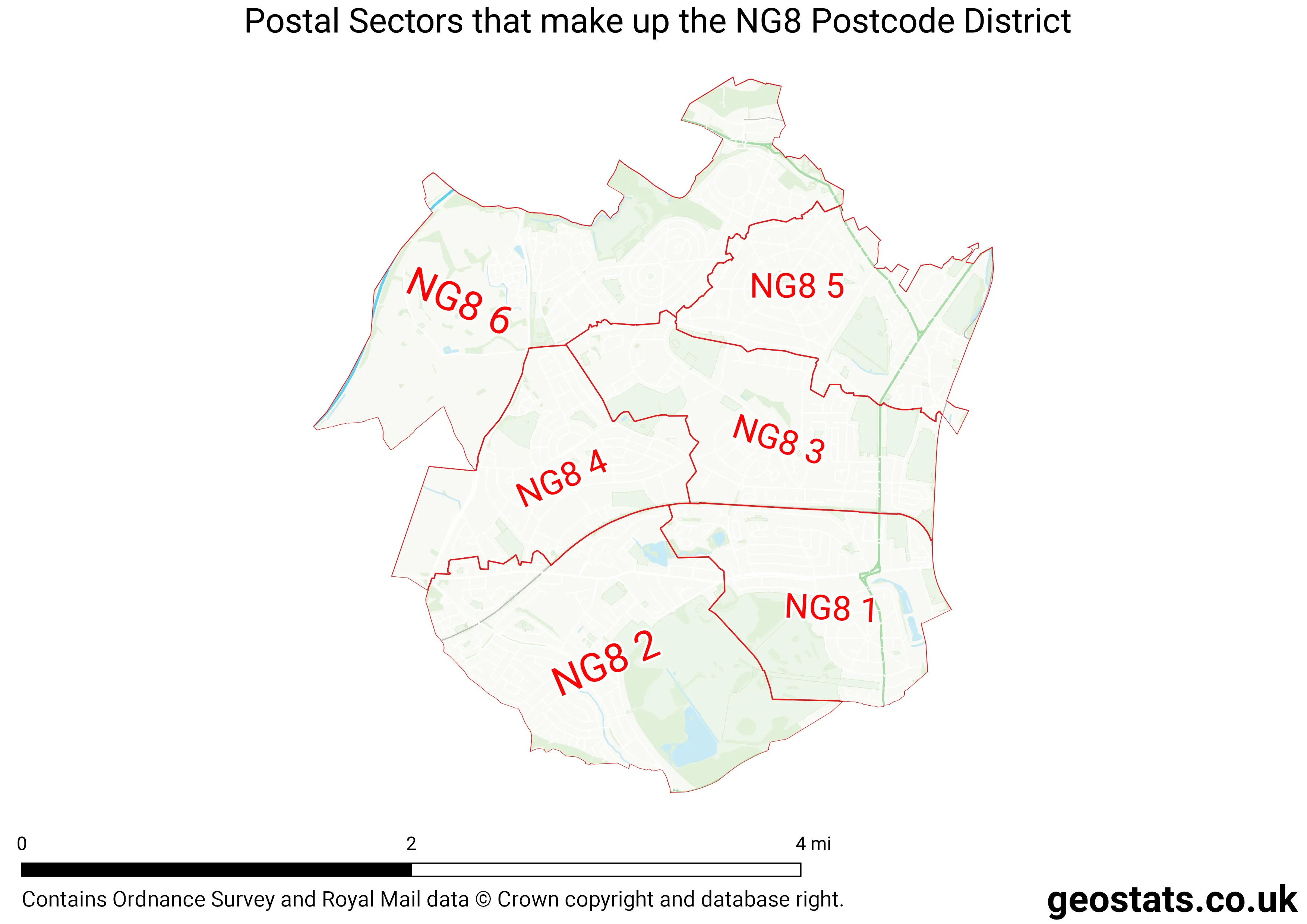 Map of the NG8  District