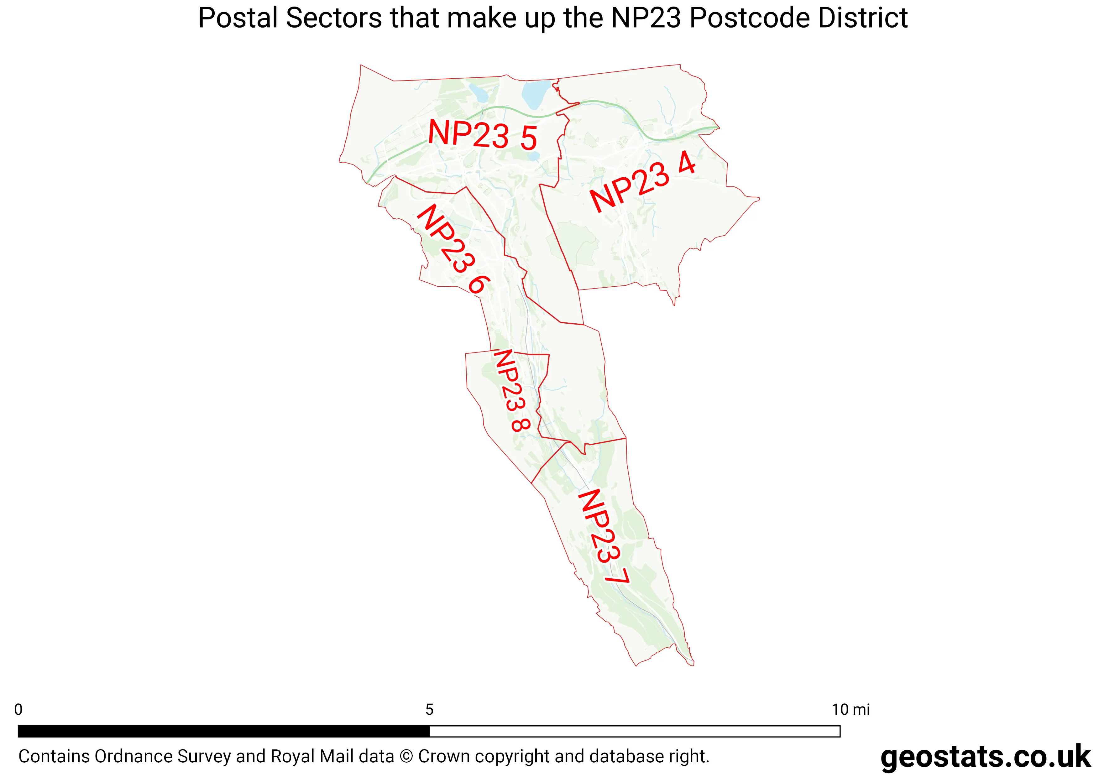 Map of the NP23  District