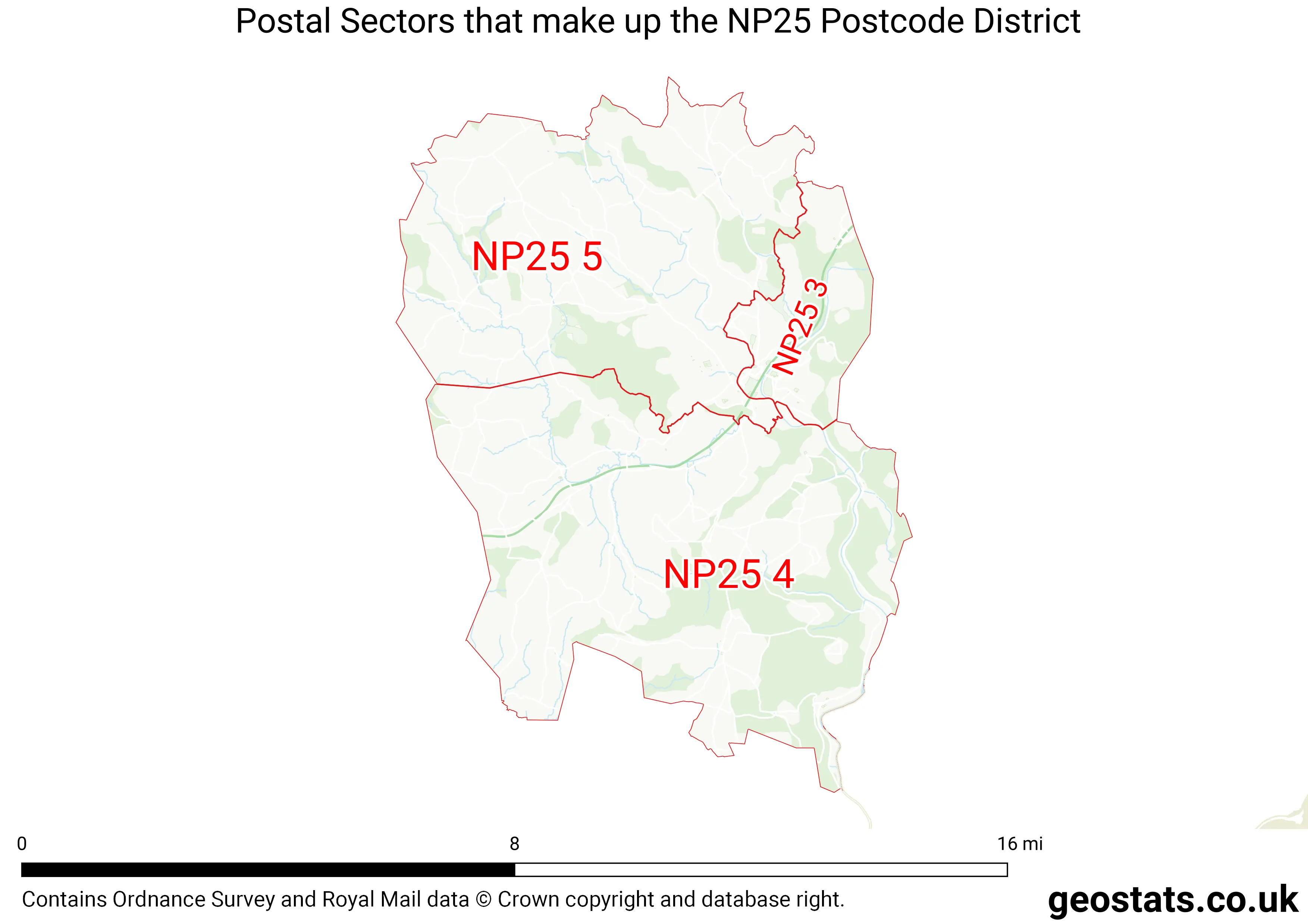 Map of the NP25  District