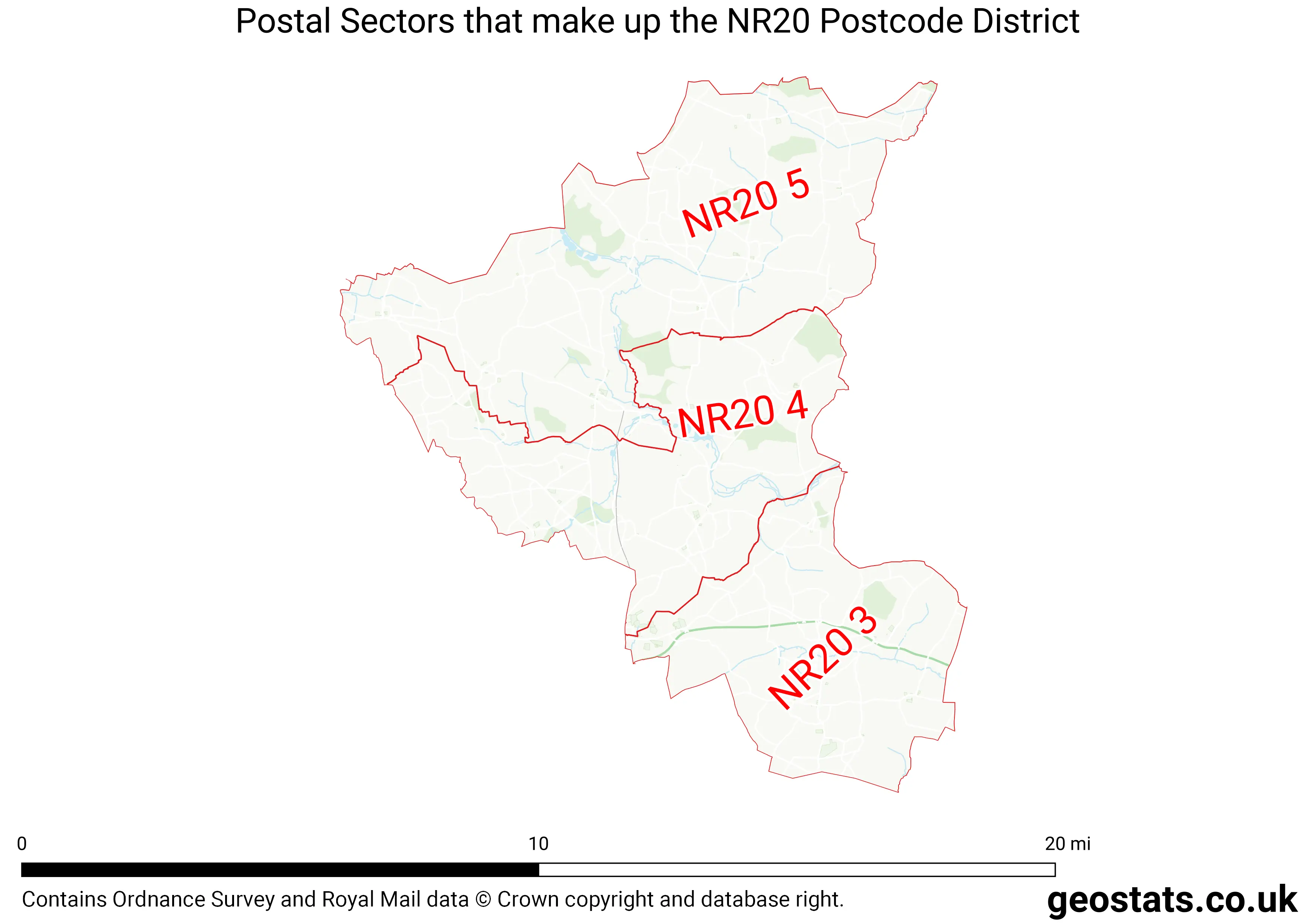 Map of the NR20  District