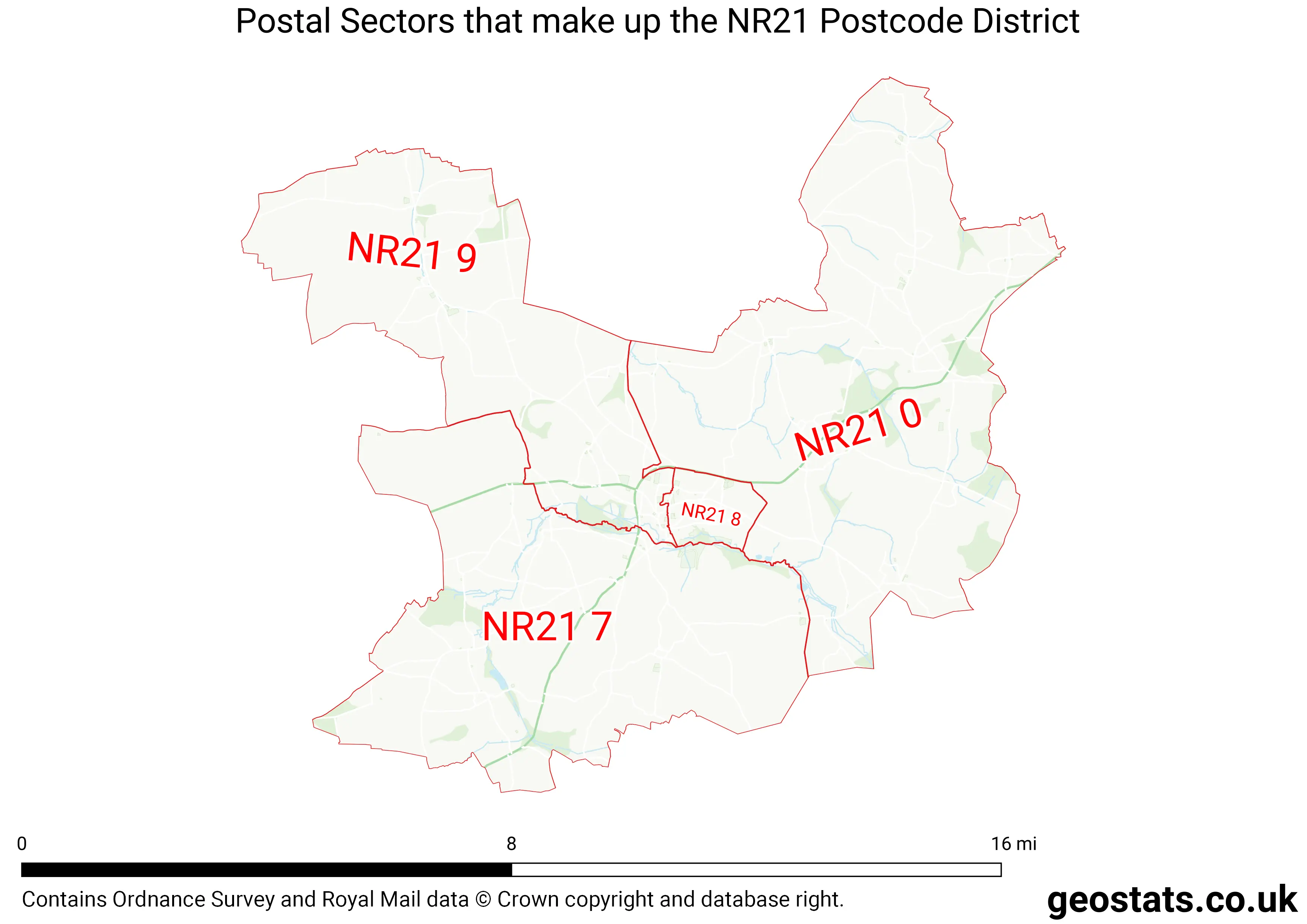 Map of the NR21  District
