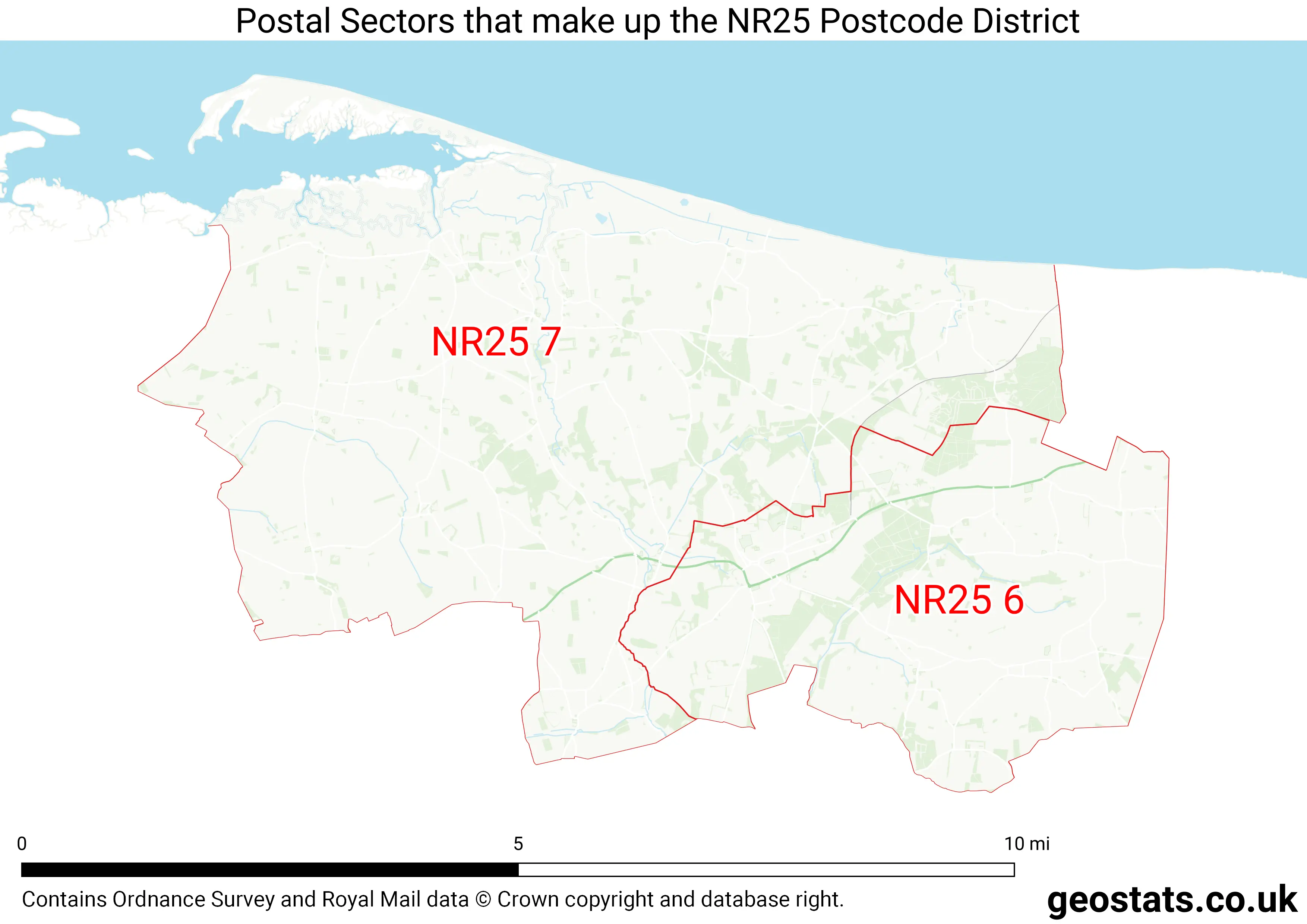 Map of the NR25  District