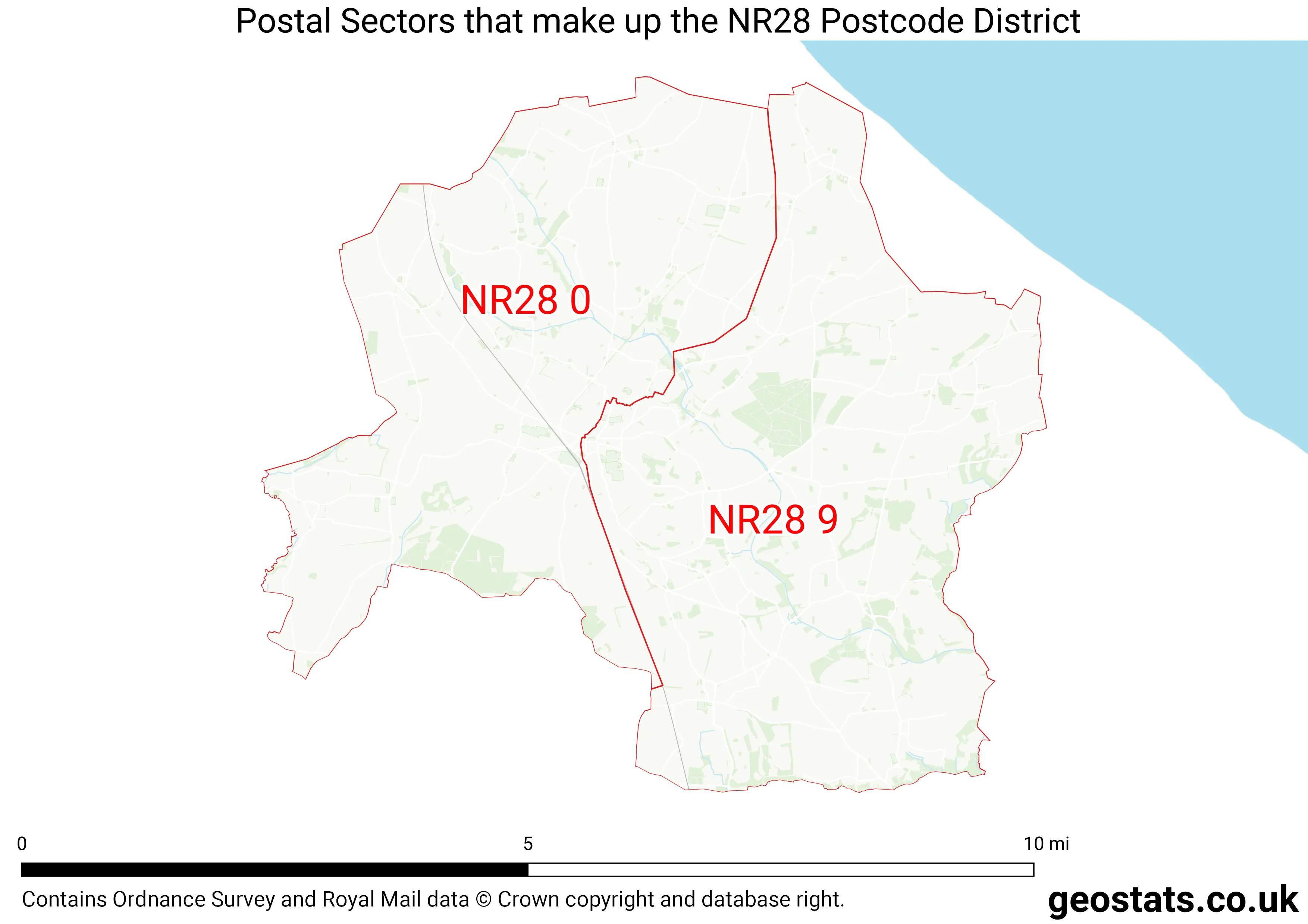 Map of the NR28  District