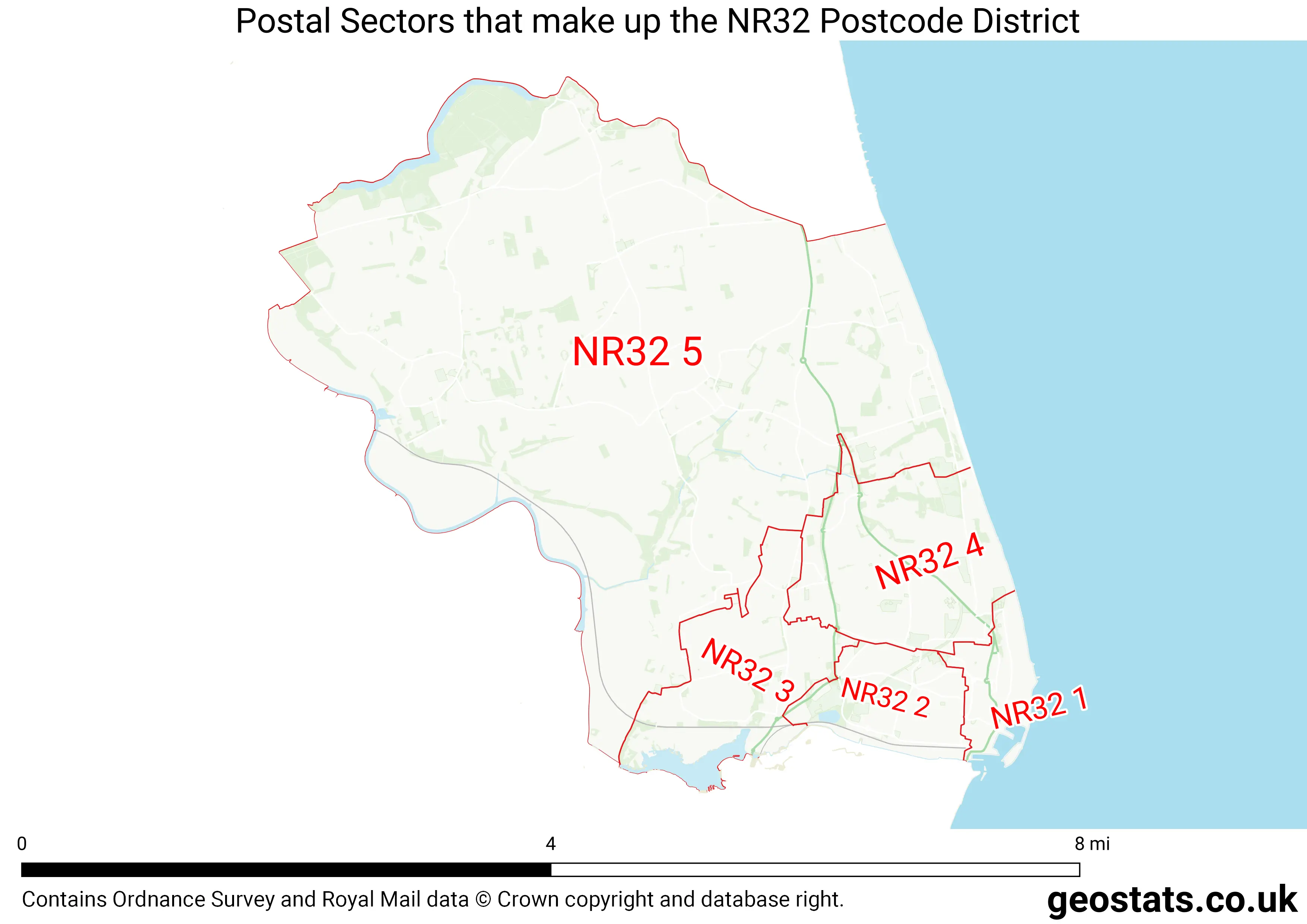 Map of the NR32  District