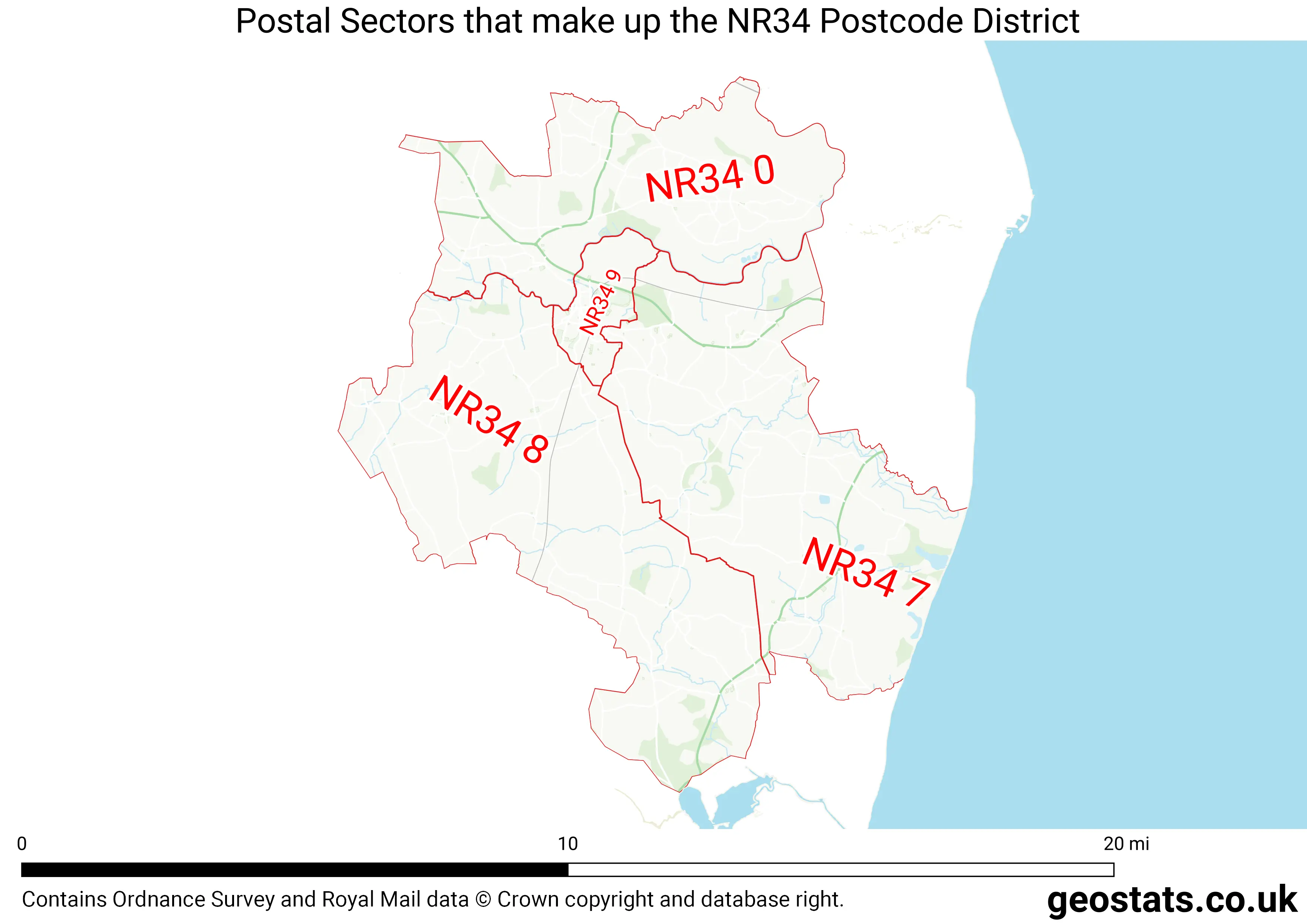 Map of the NR34  District