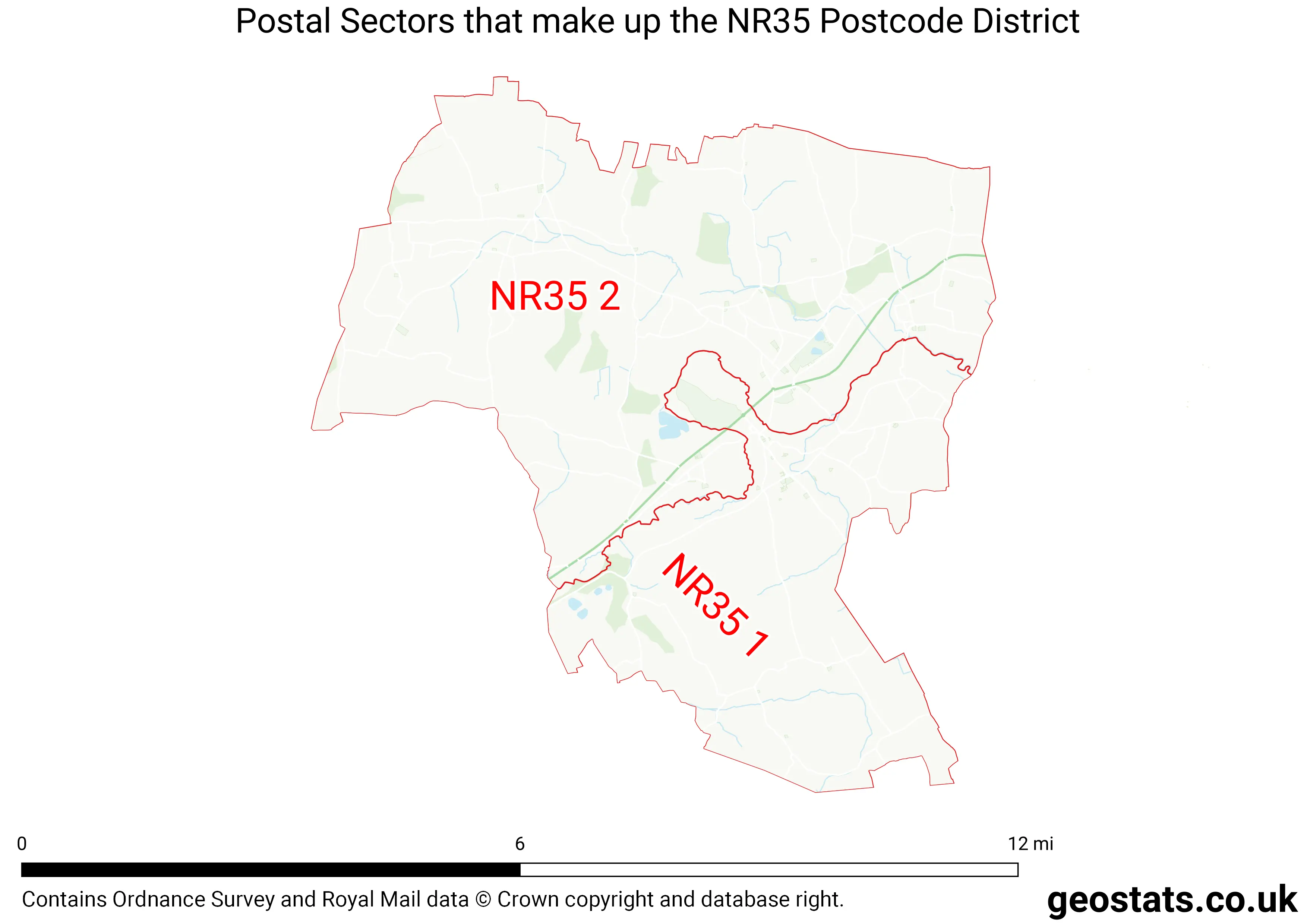 Map of the NR35  District