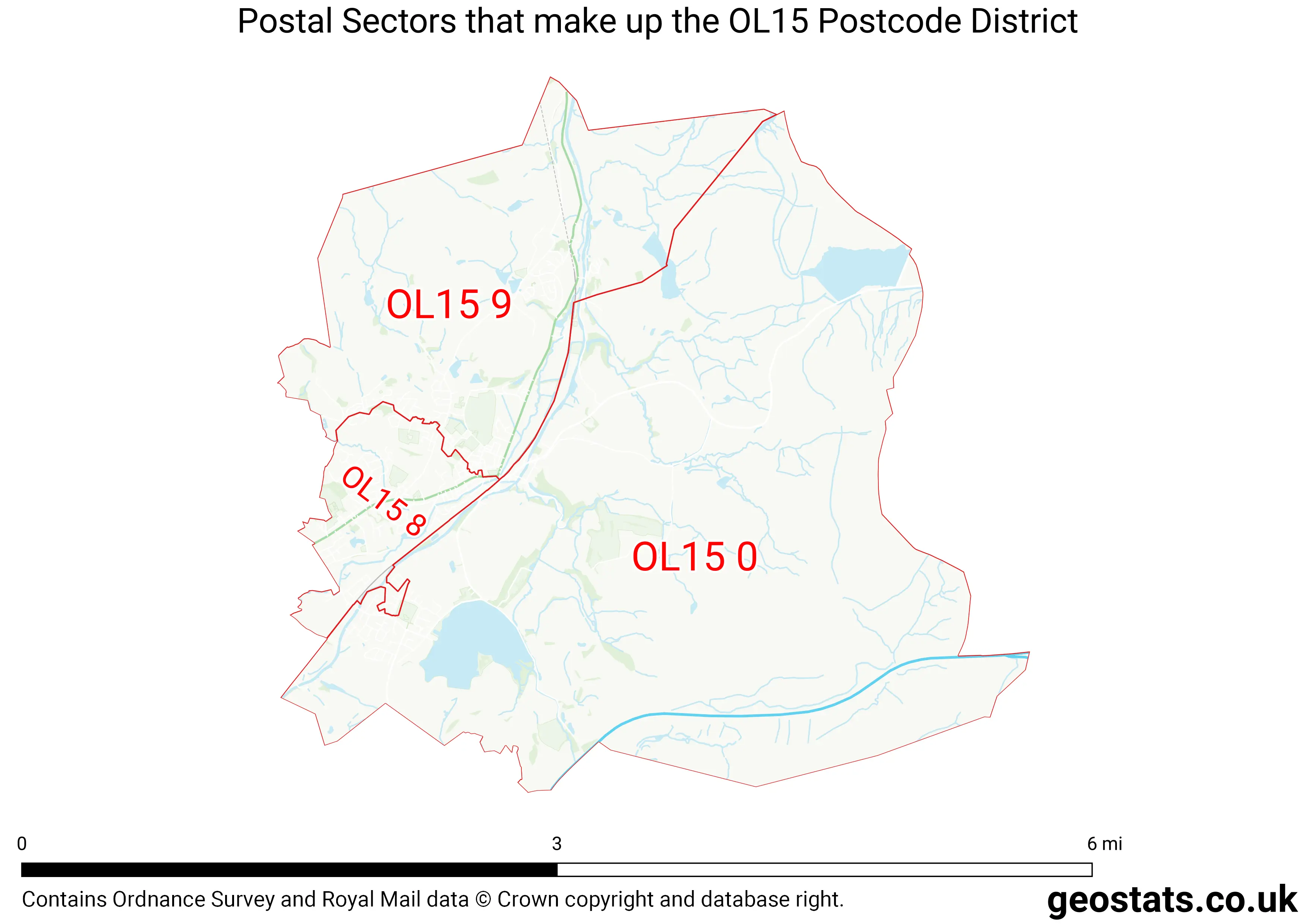 Map of the OL15  District