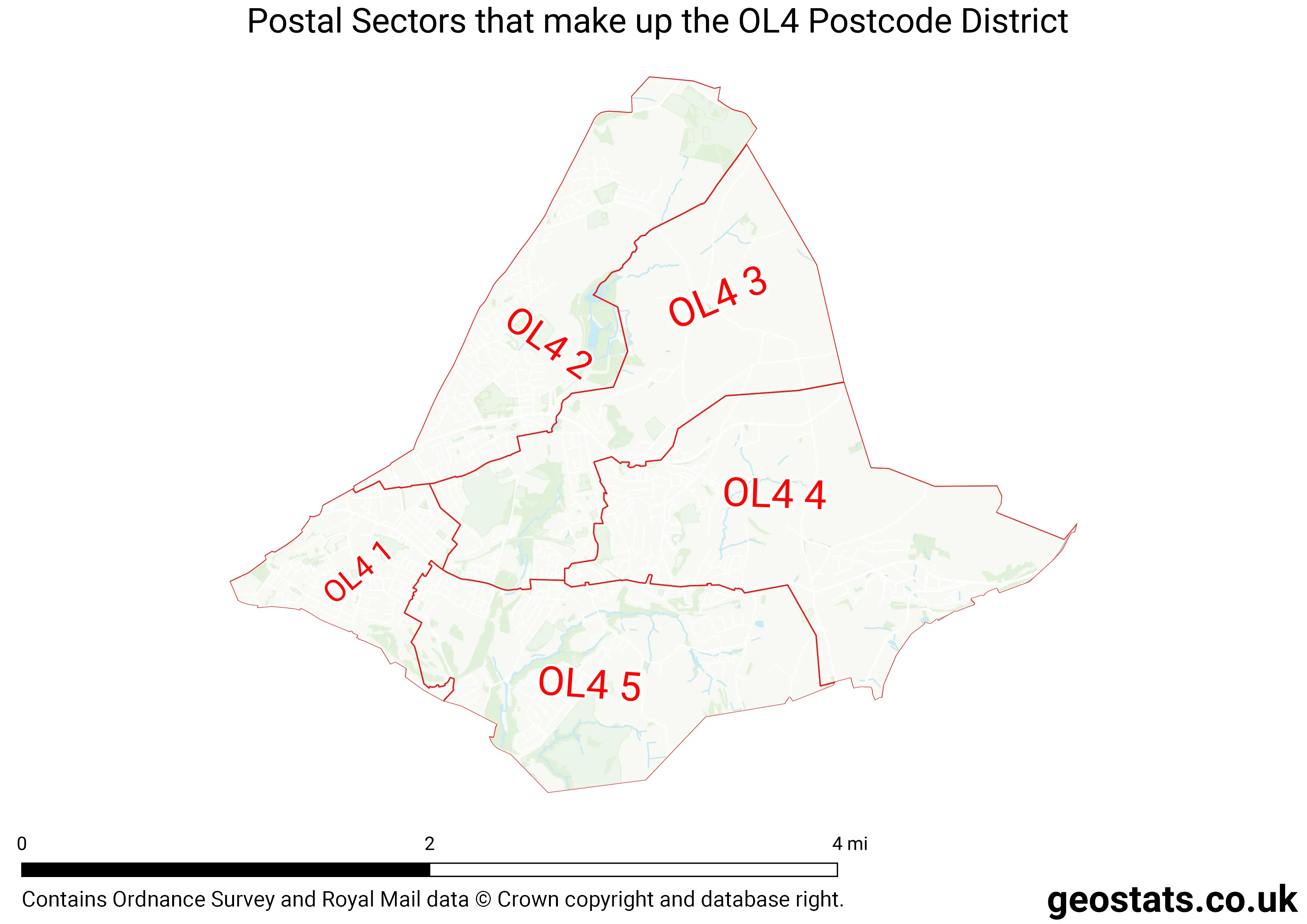 Map of the OL4  District