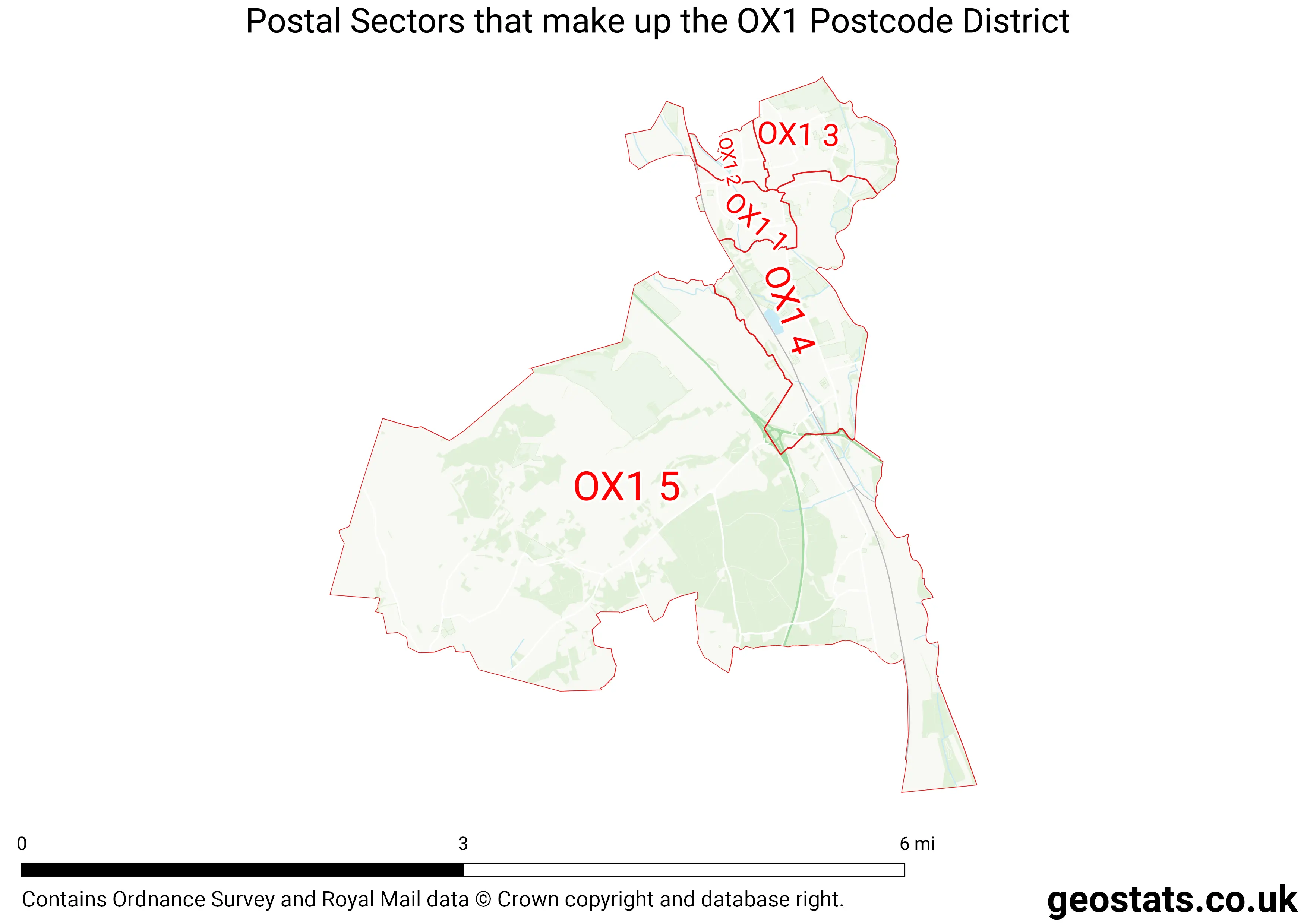 Map of the OX1  District