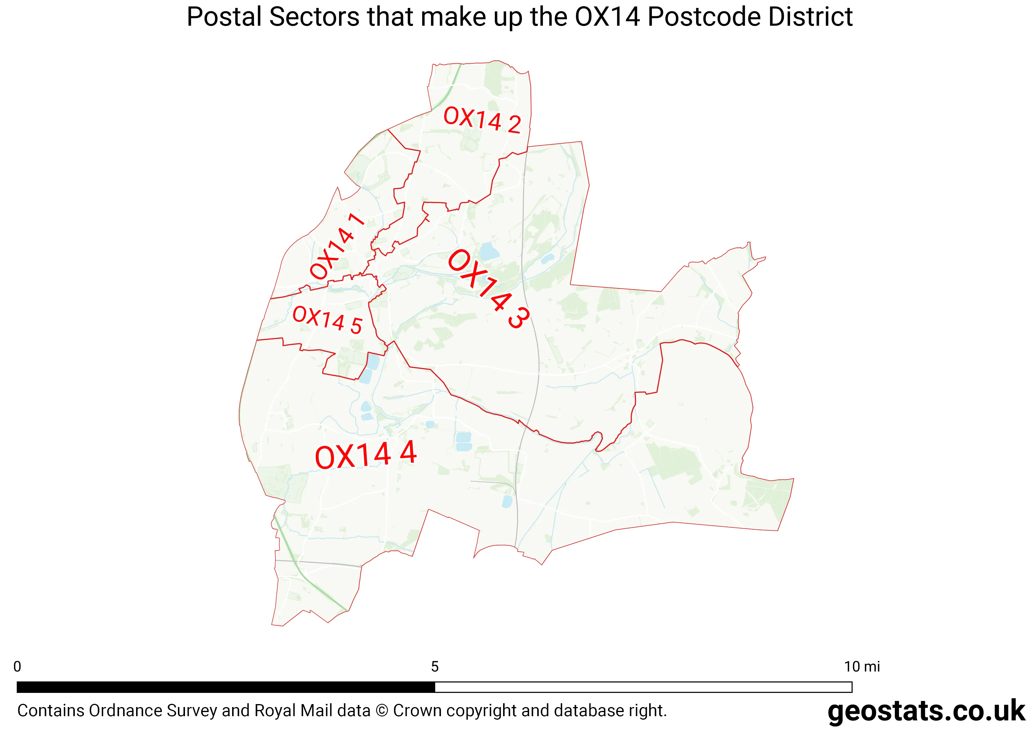 Map of the OX14  District