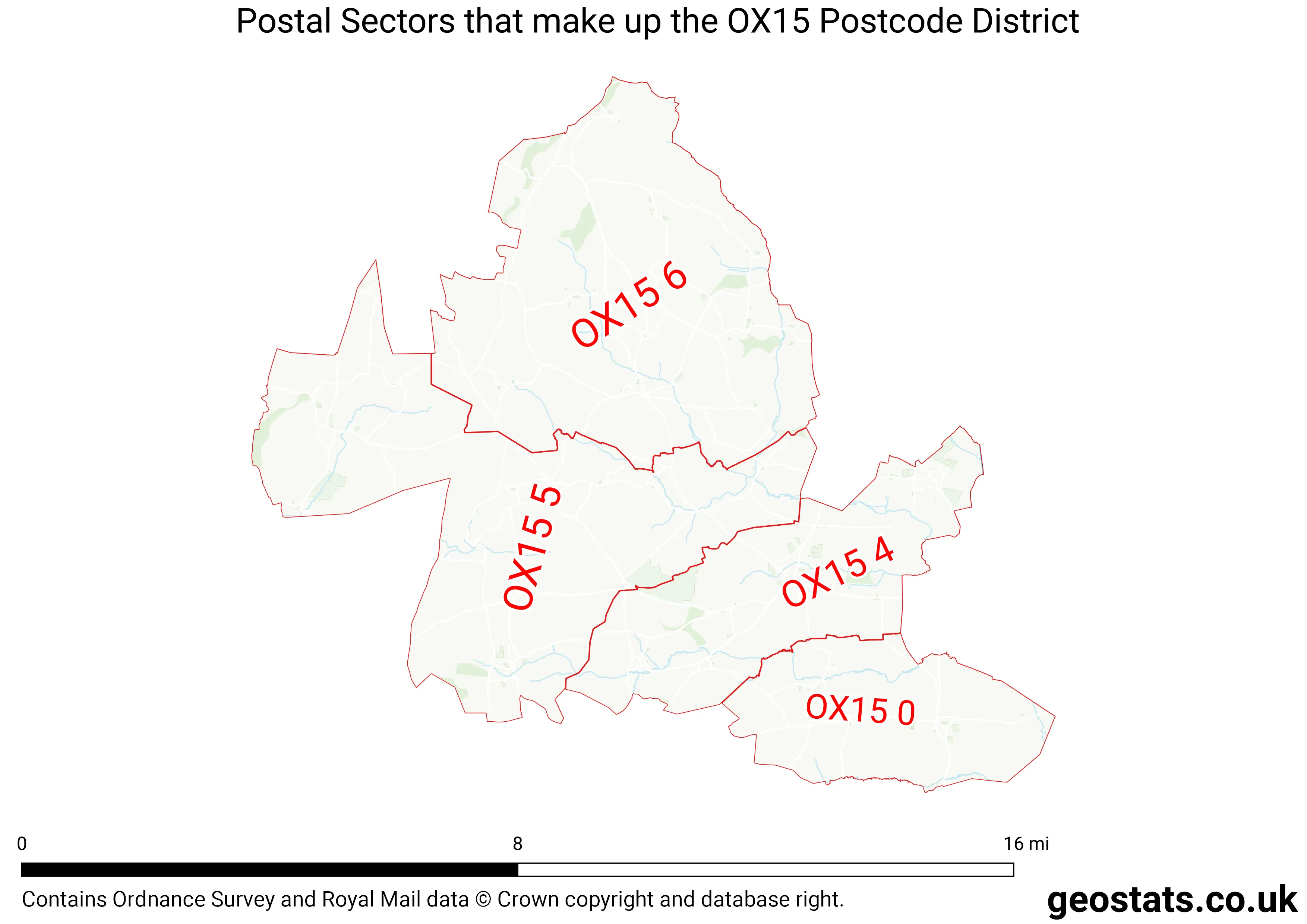 Map of the OX15  District