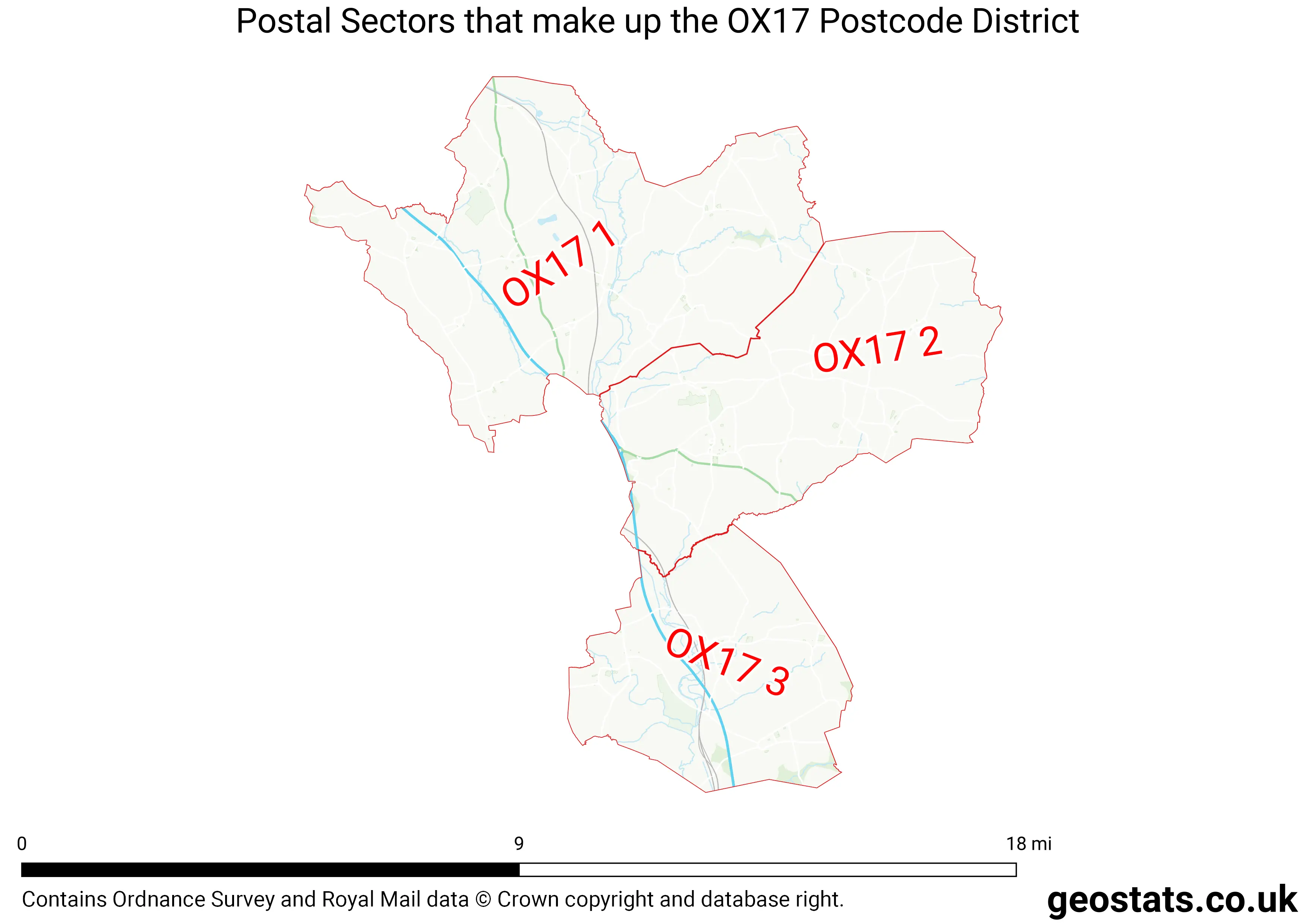 Map of the OX17  District
