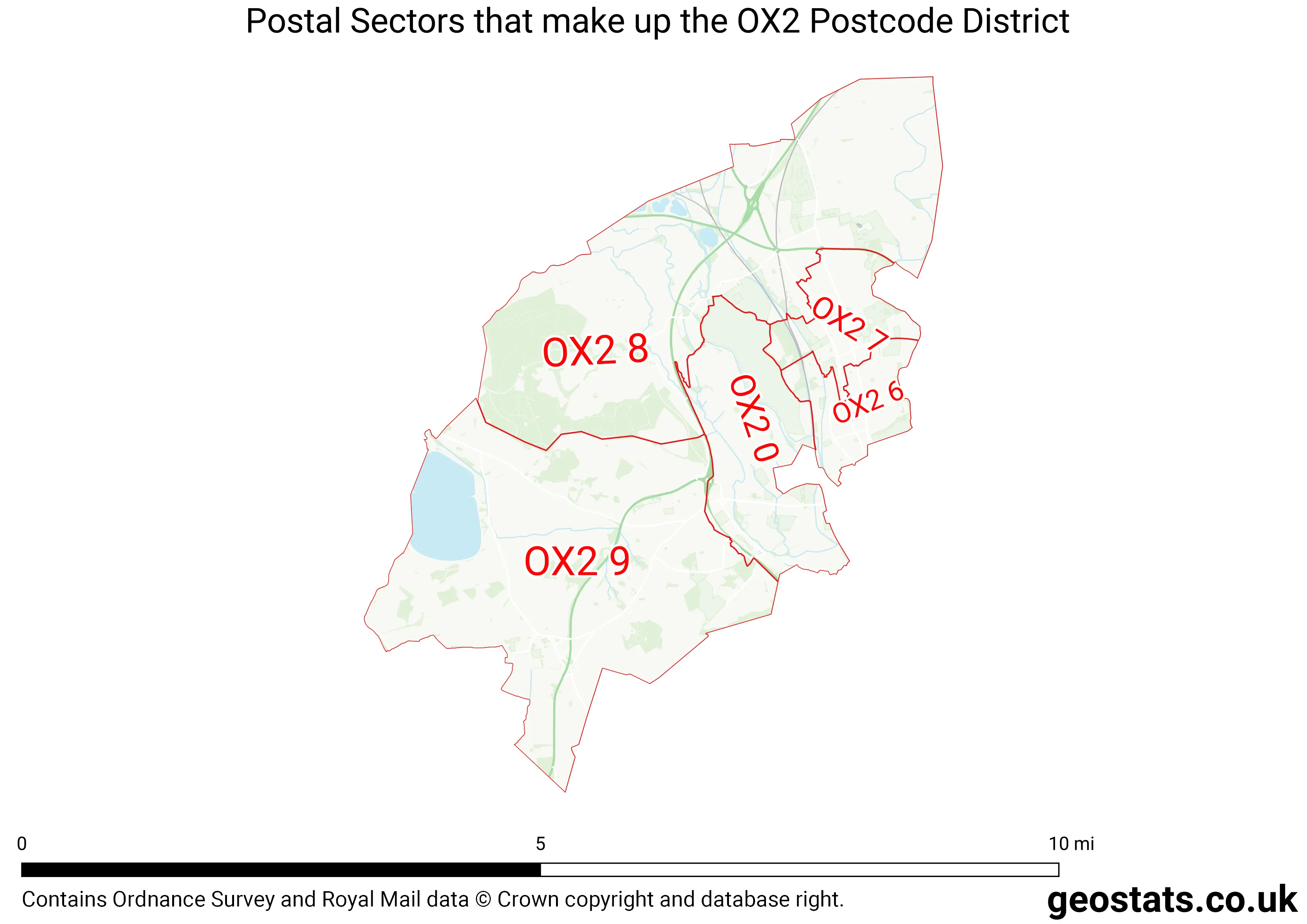 Map of the OX2  District