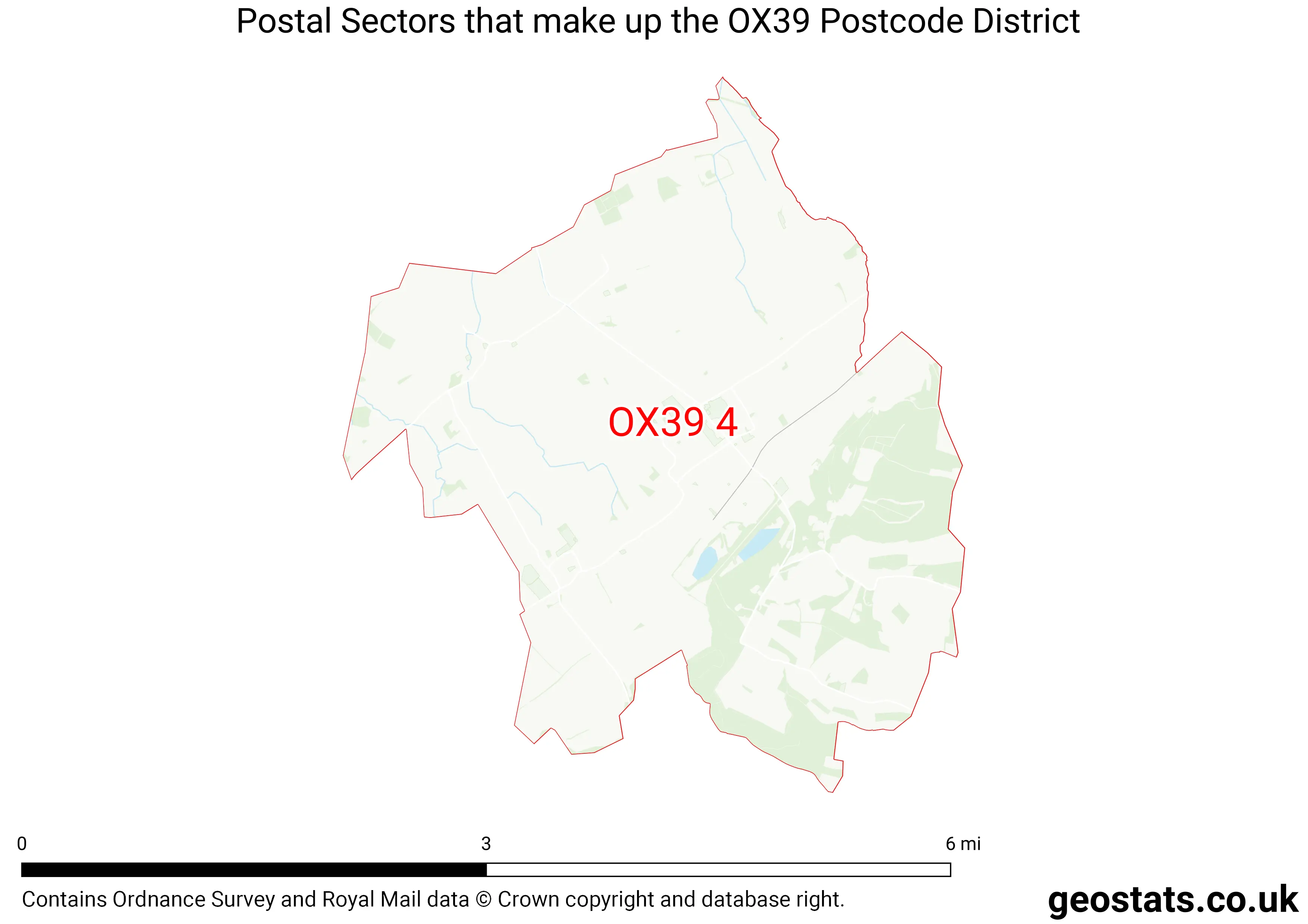 Map of the OX39  District