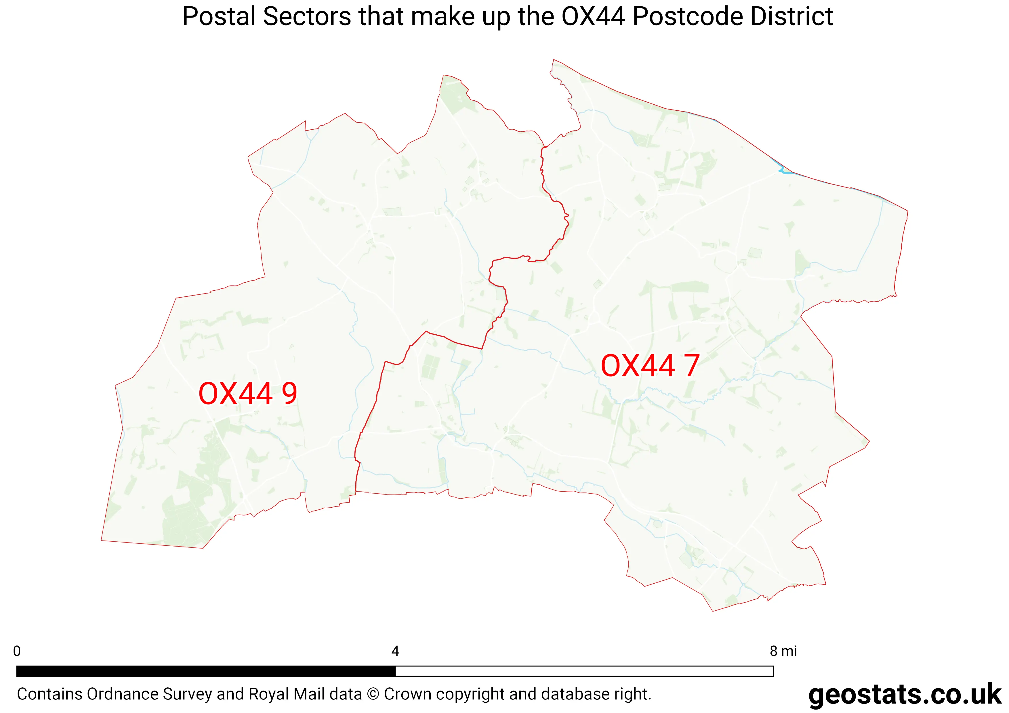 Map of the OX44  District