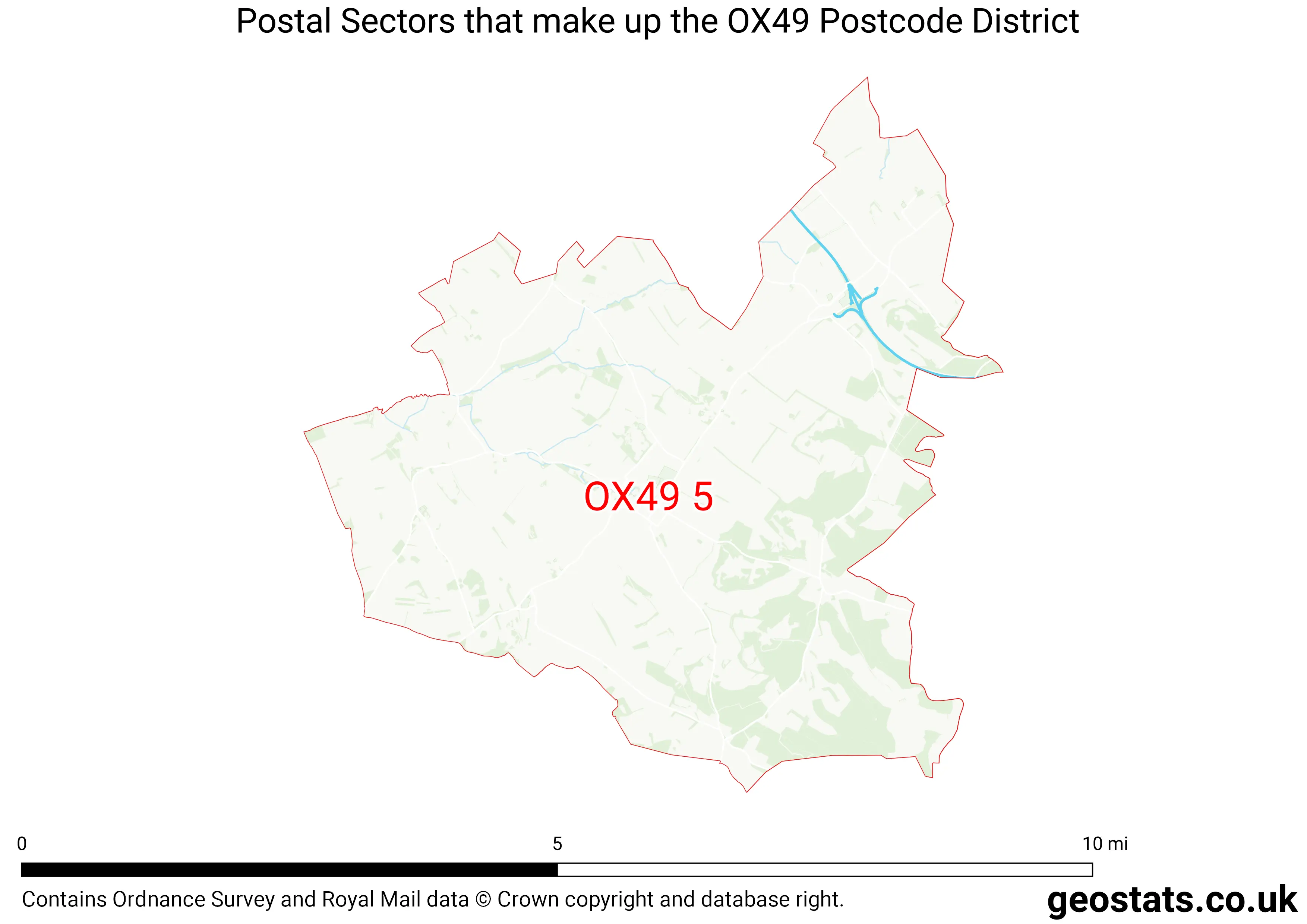Map of the OX49  District