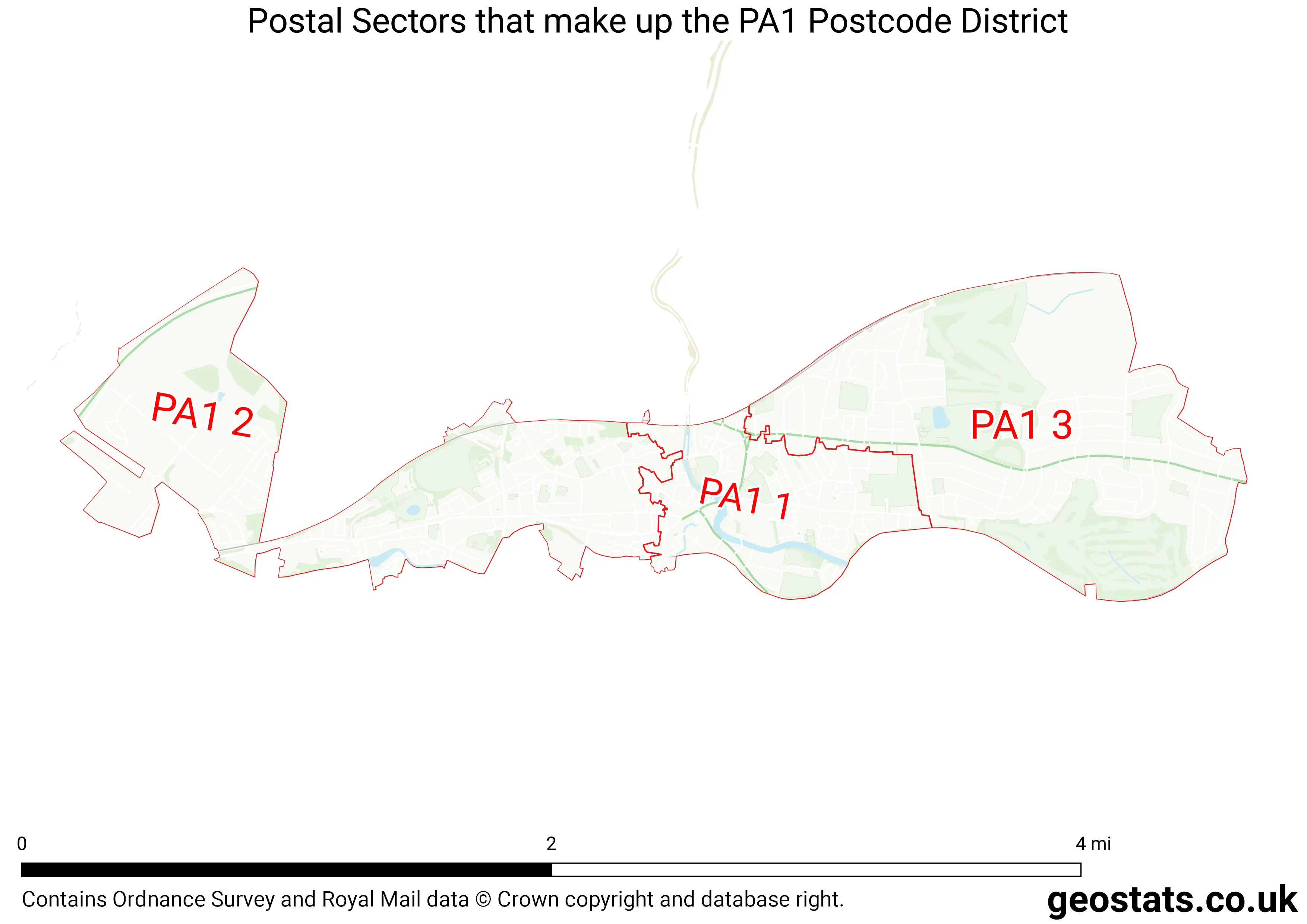 Map of the PA1  District