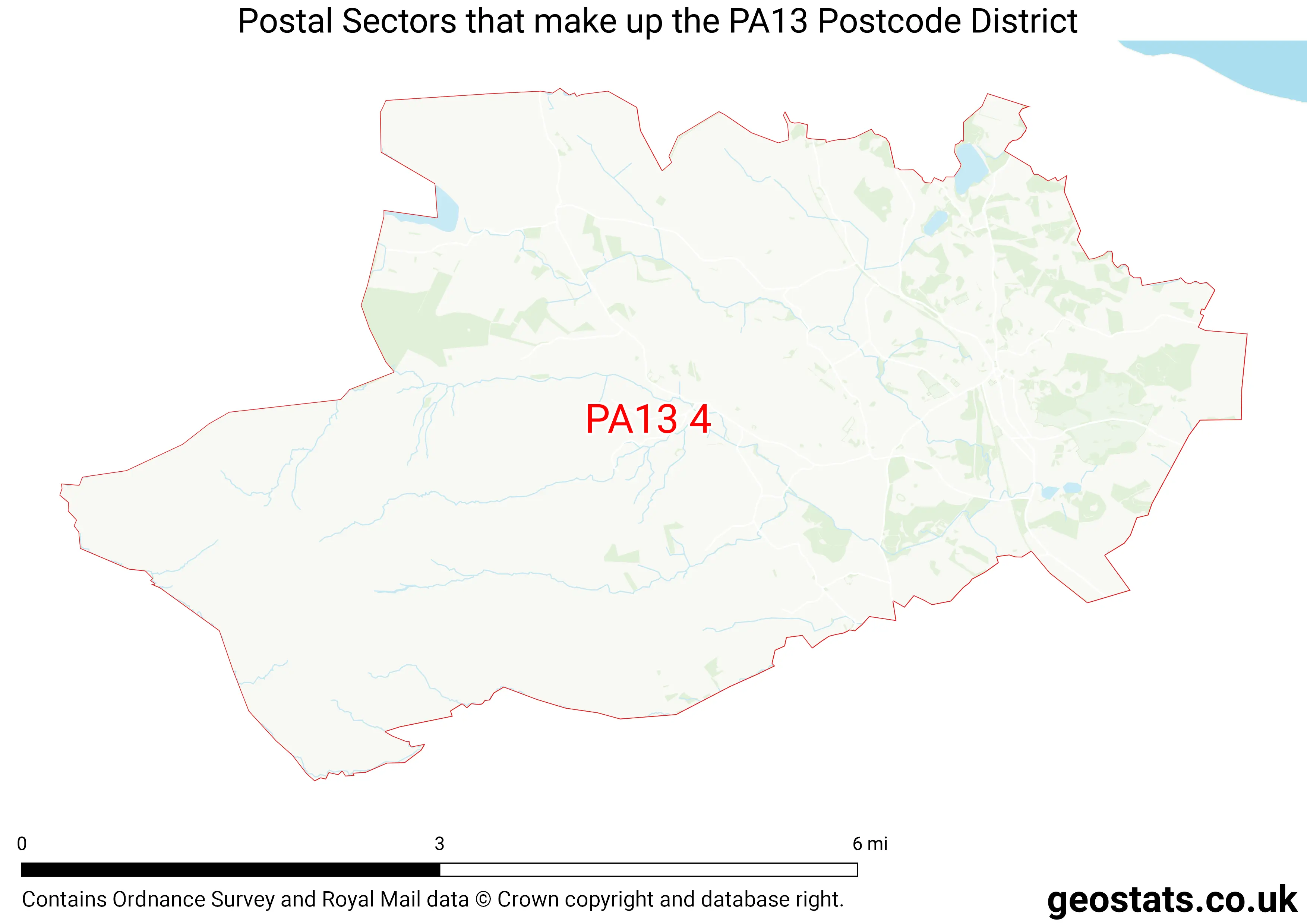 Map of the PA13  District