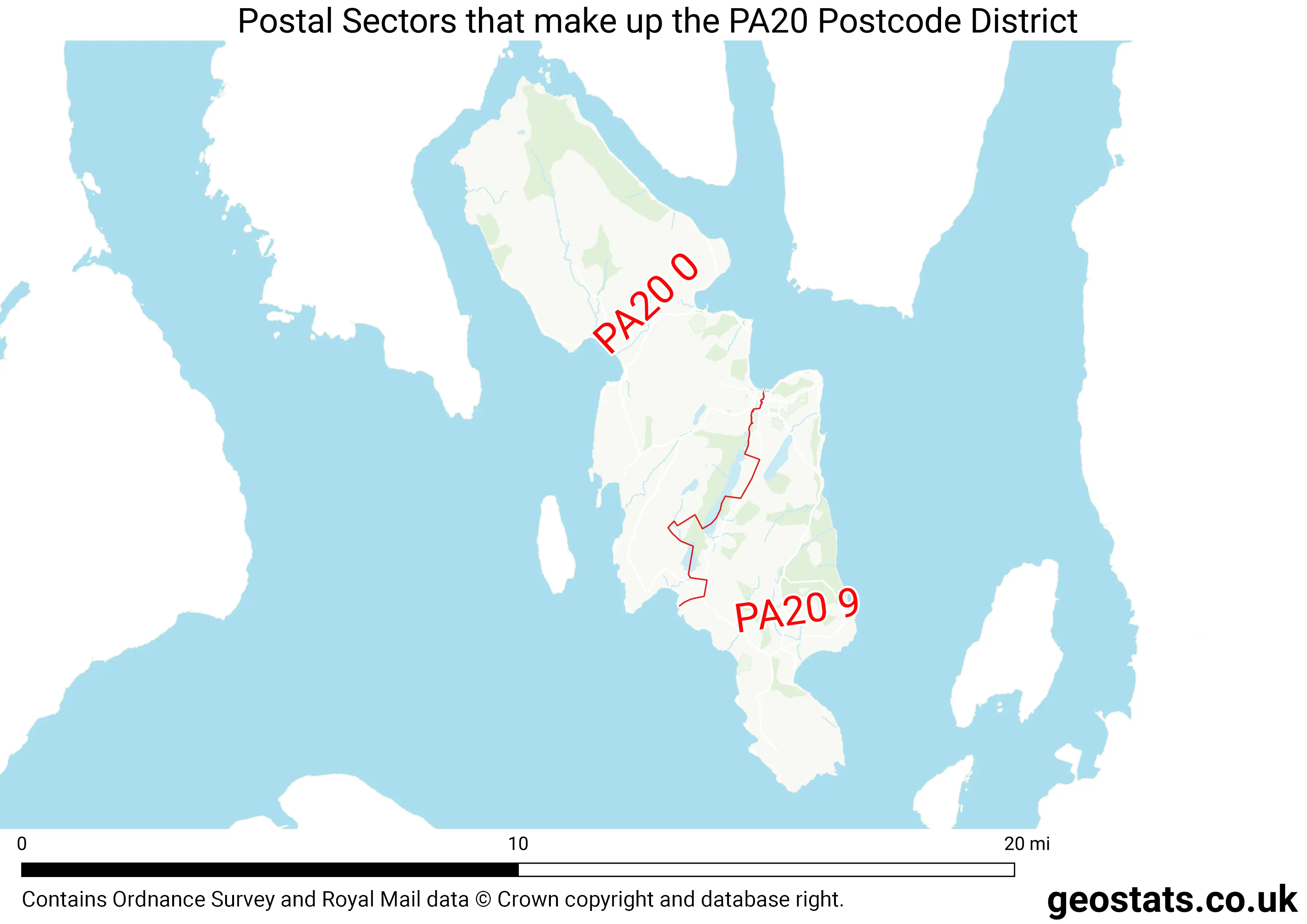 Map of the PA20  District