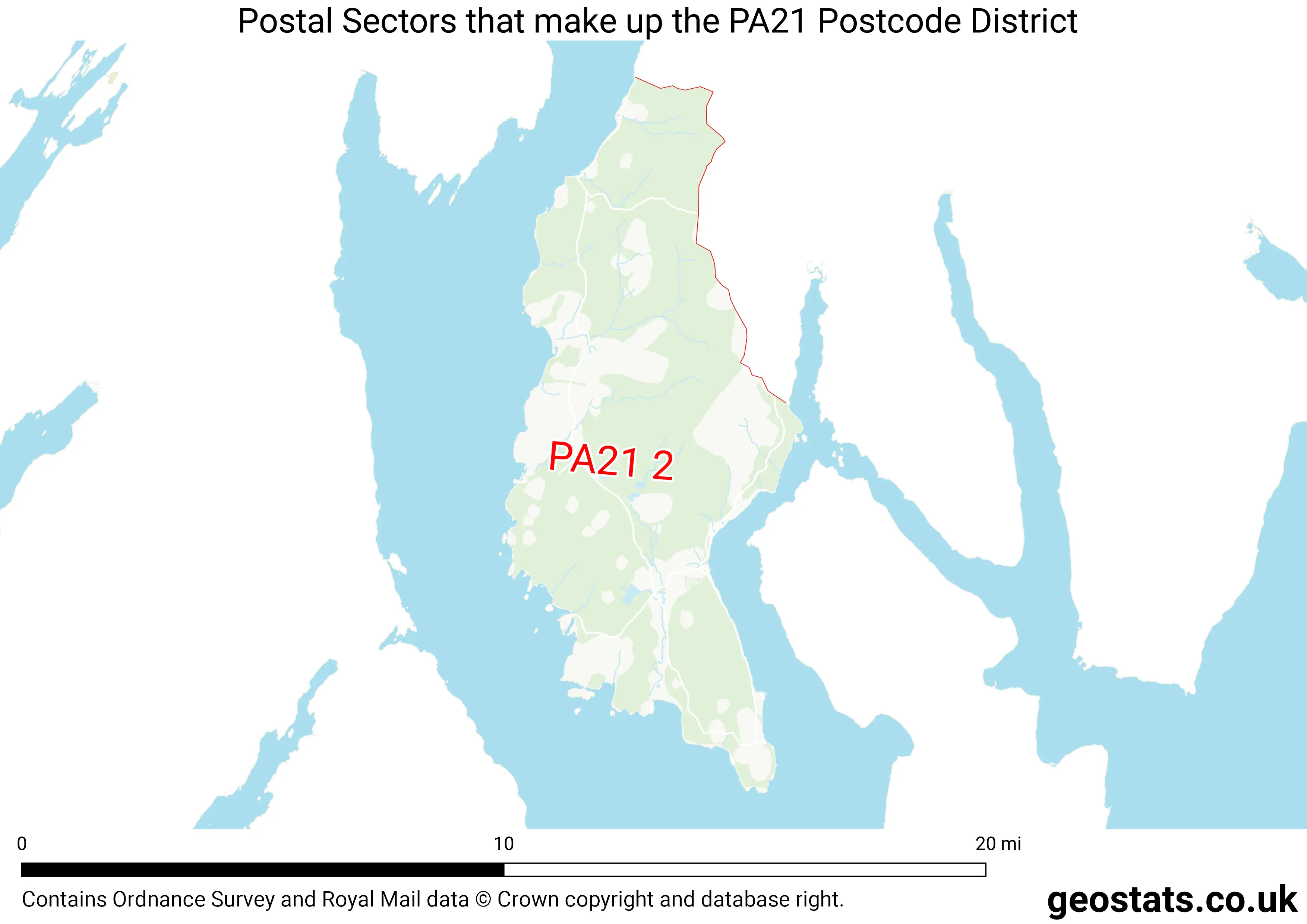 Map of the PA21  District