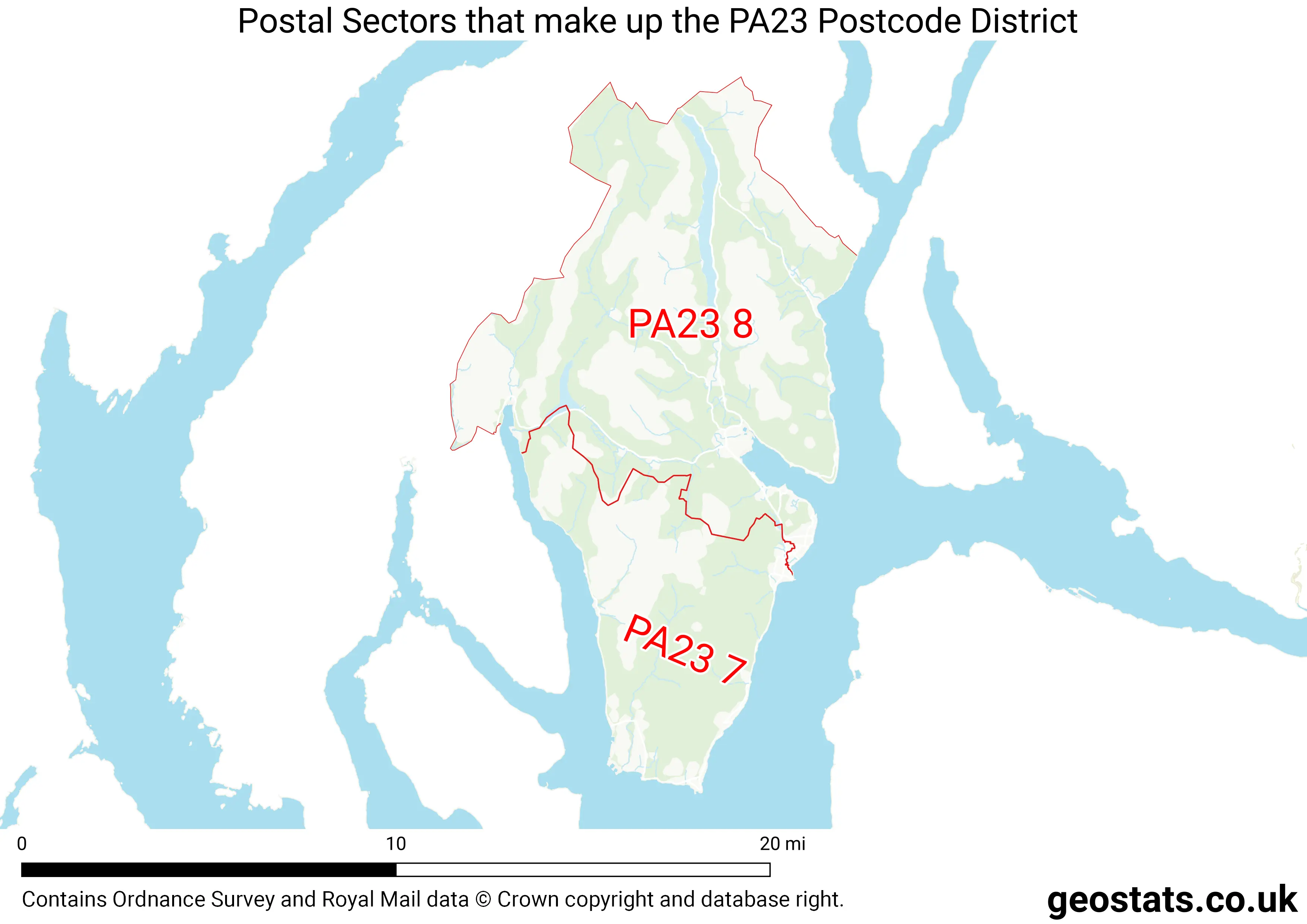 Map of the PA23  District