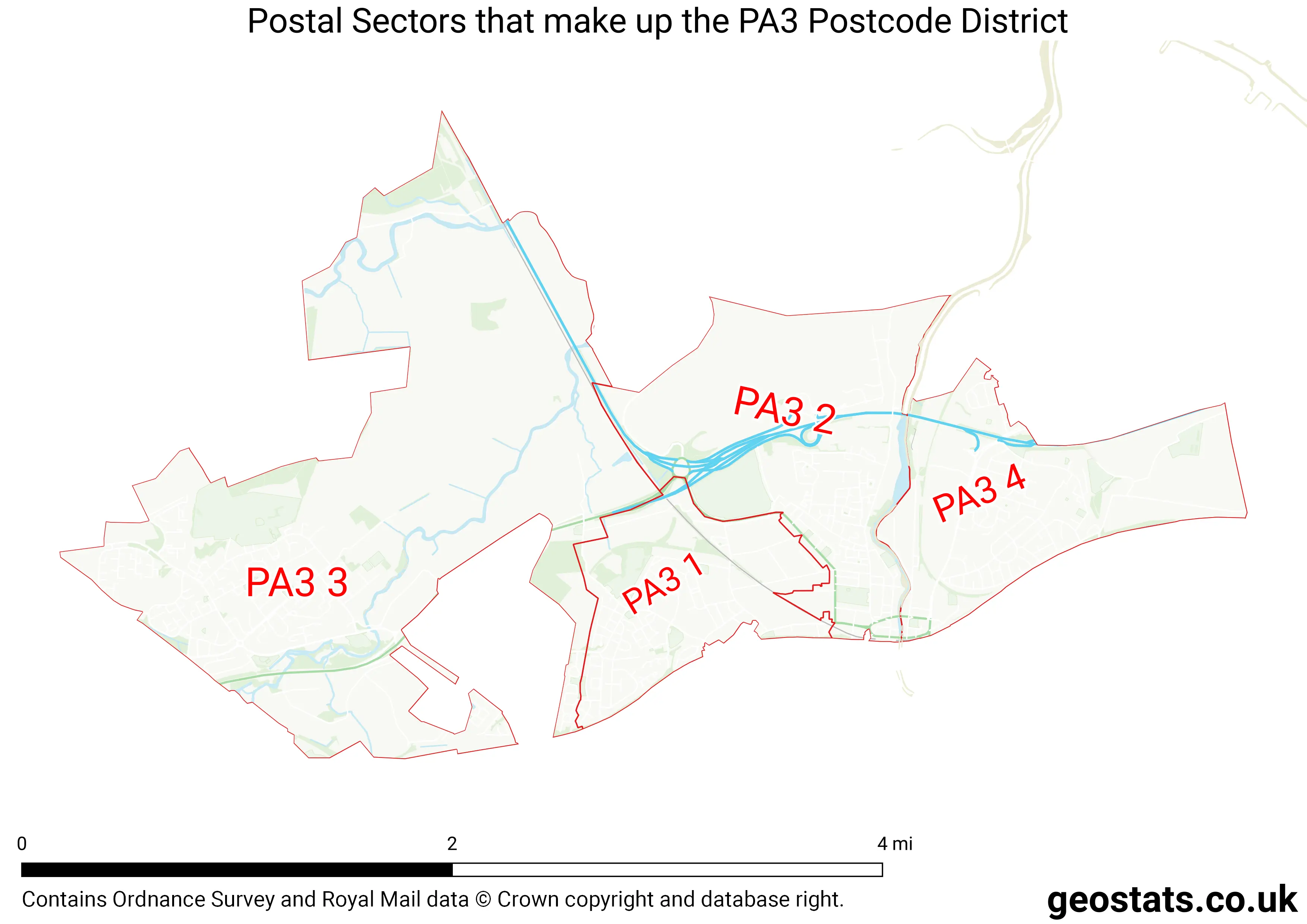 Map of the PA3  District