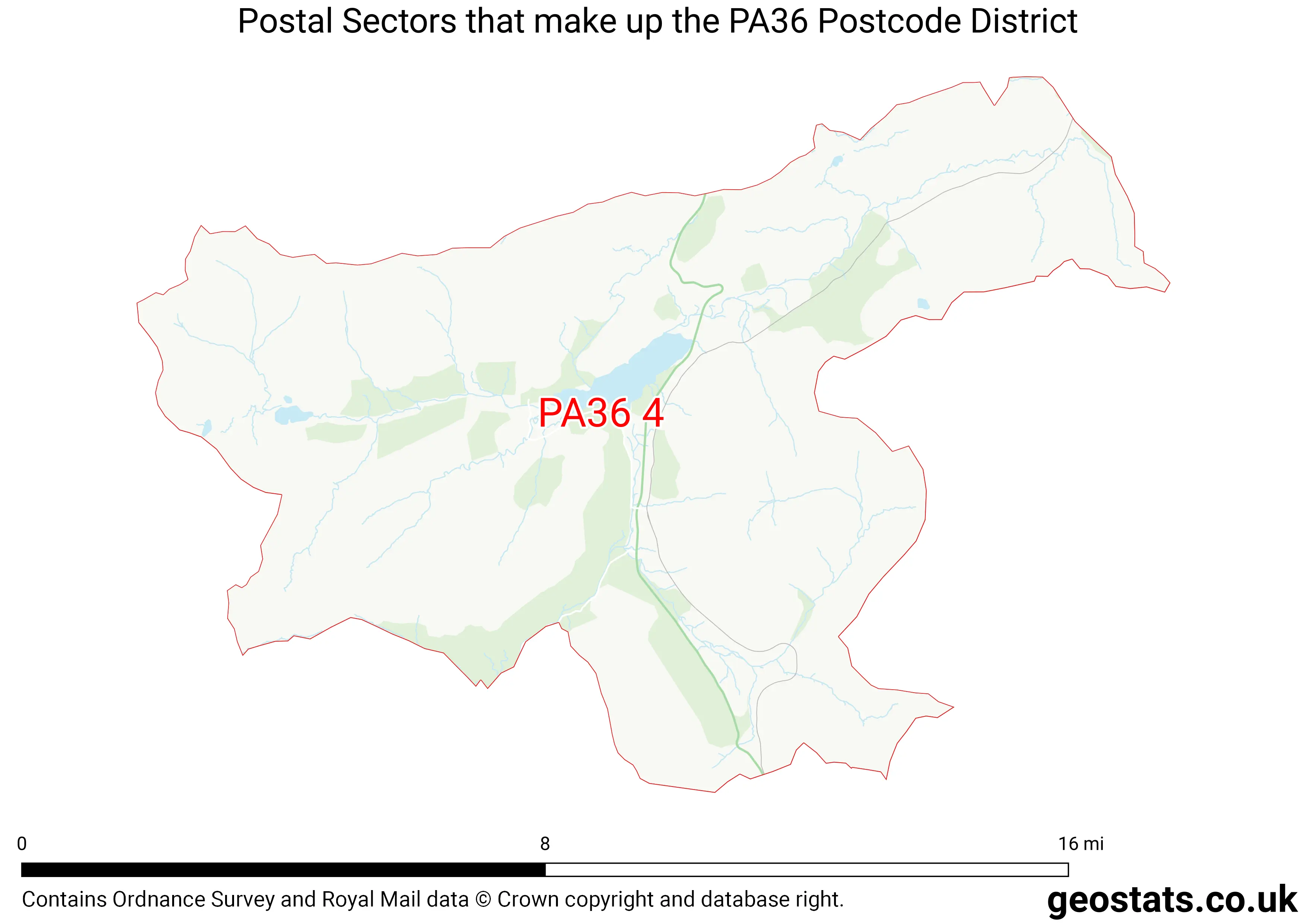 Map of the PA36  District