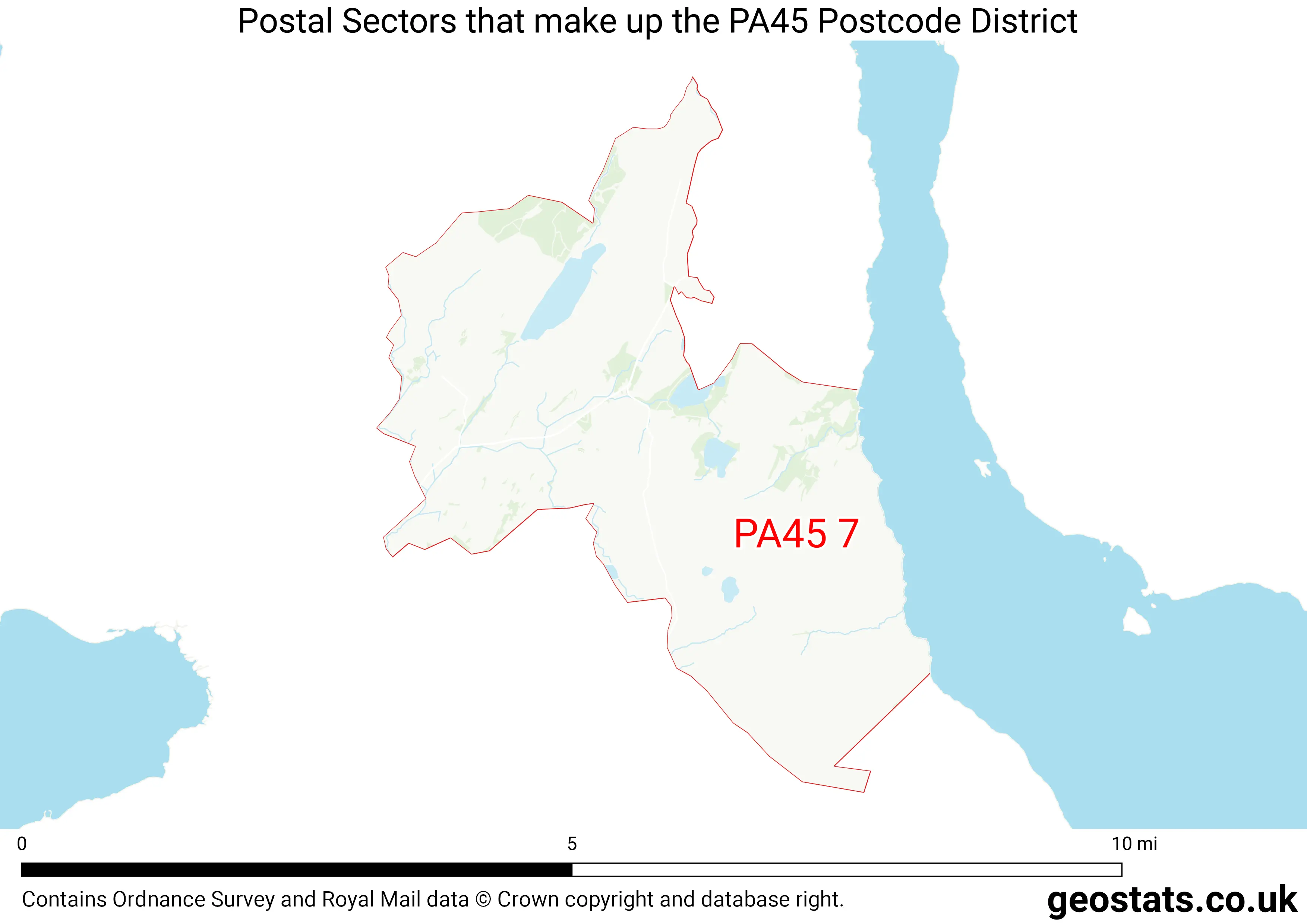 Map of the PA45  District