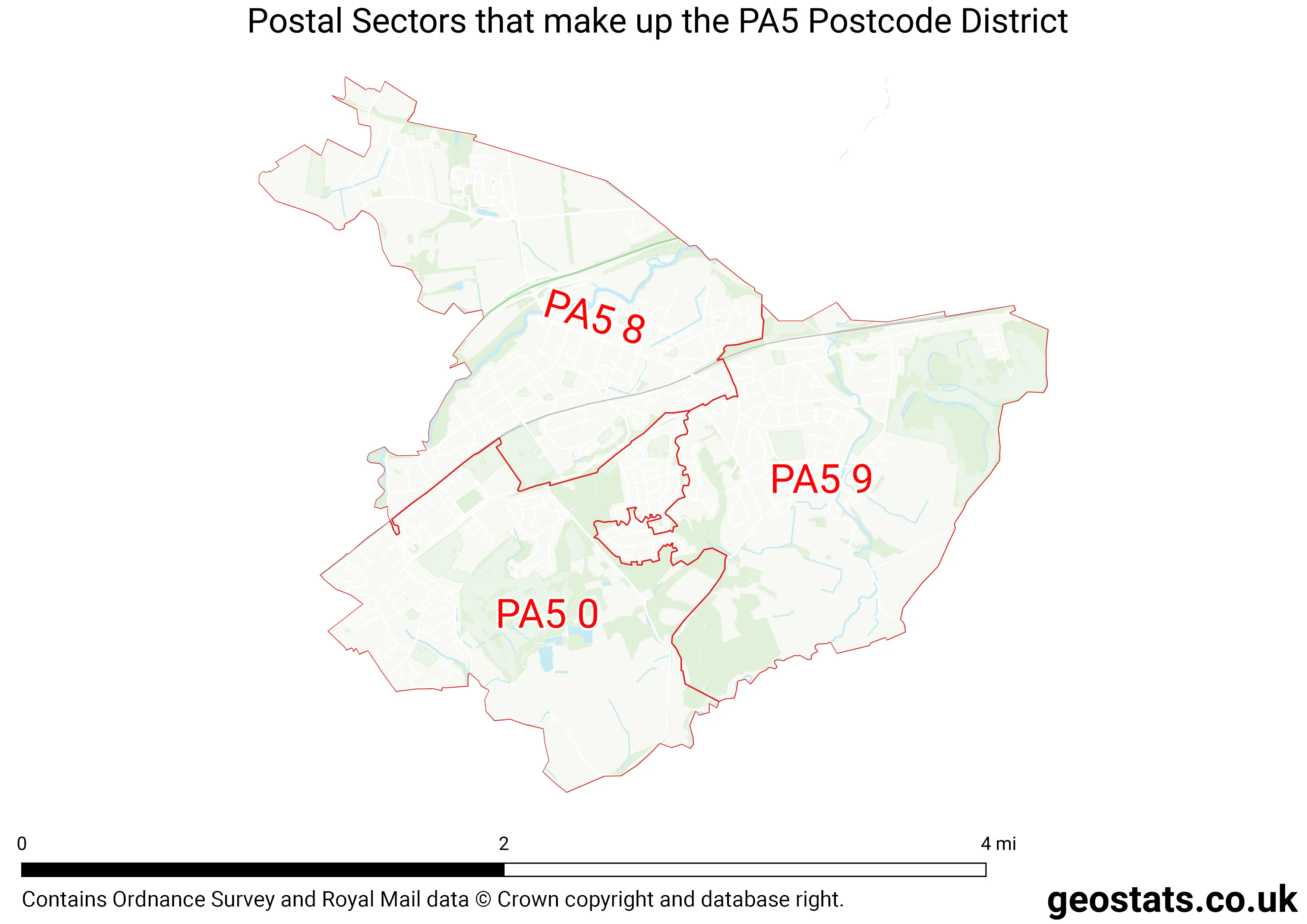 Map of the PA5  District