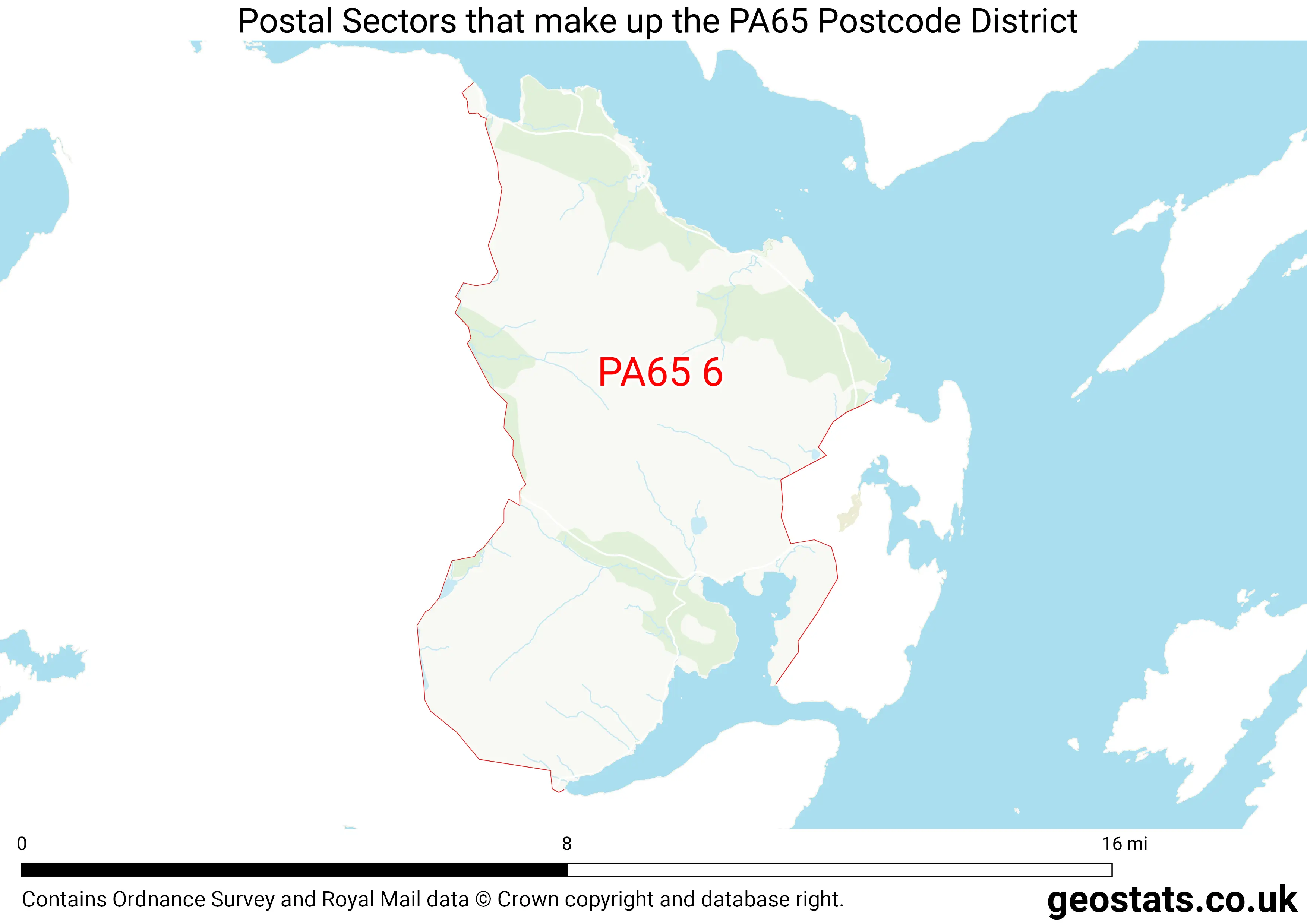 Map of the PA65  District