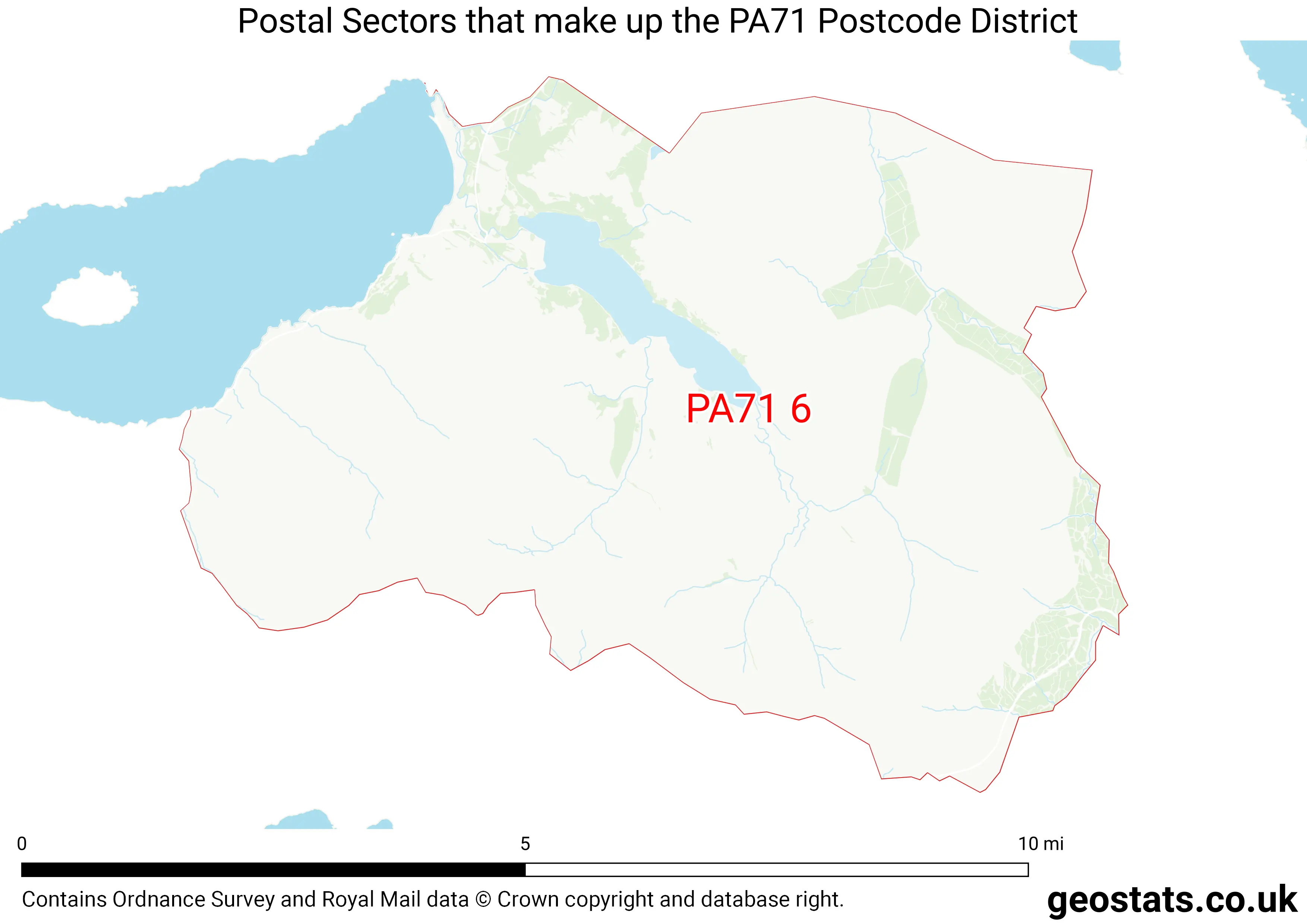 Map of the PA71  District