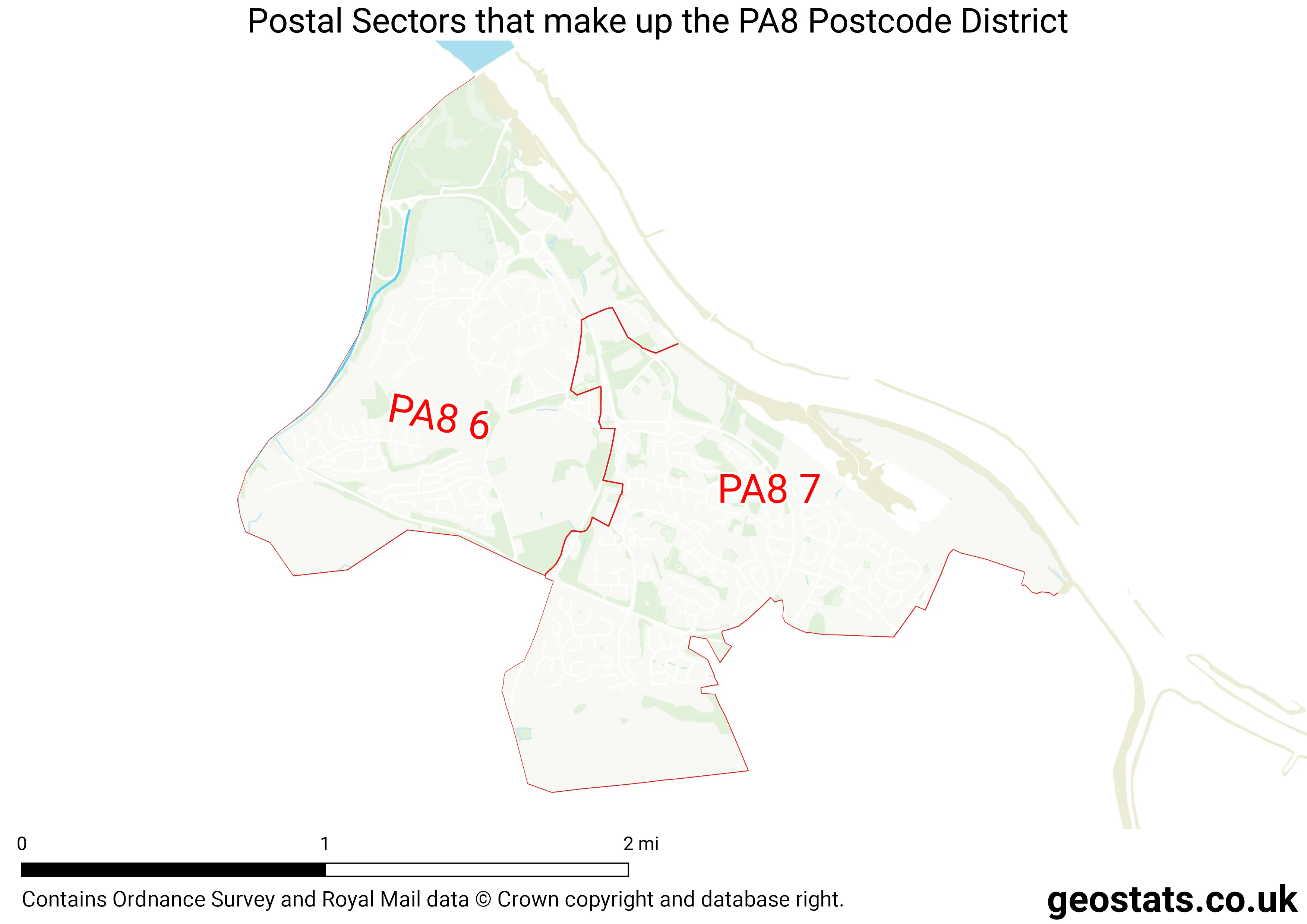 Map of the PA8  District