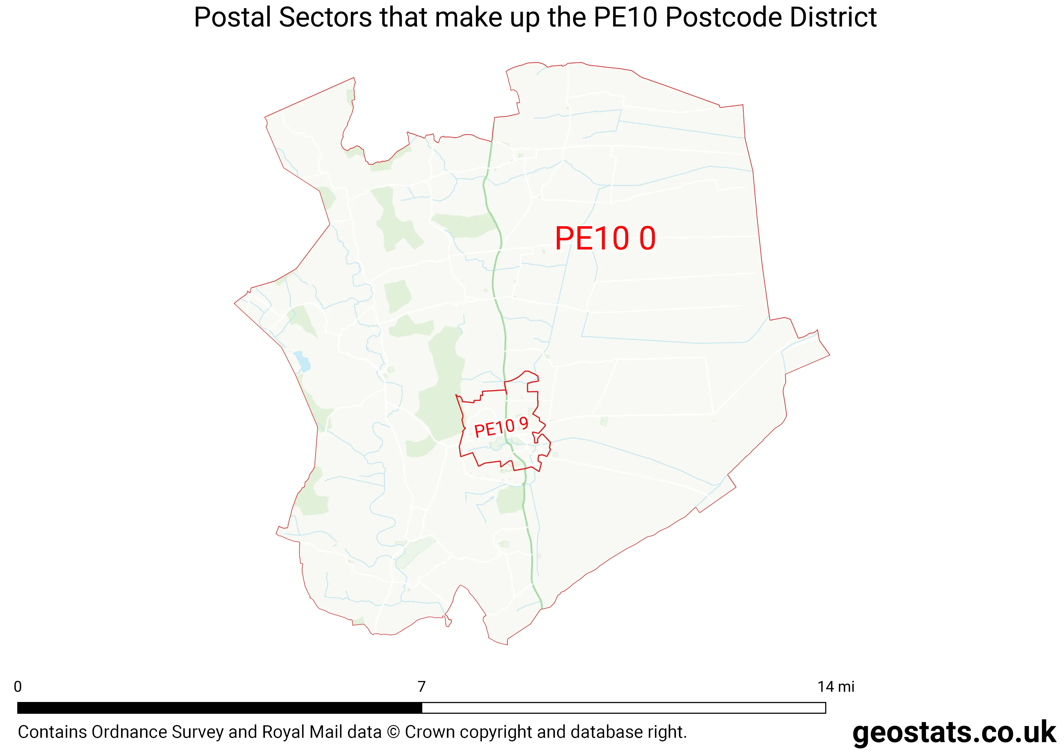 Map of the PE10  District