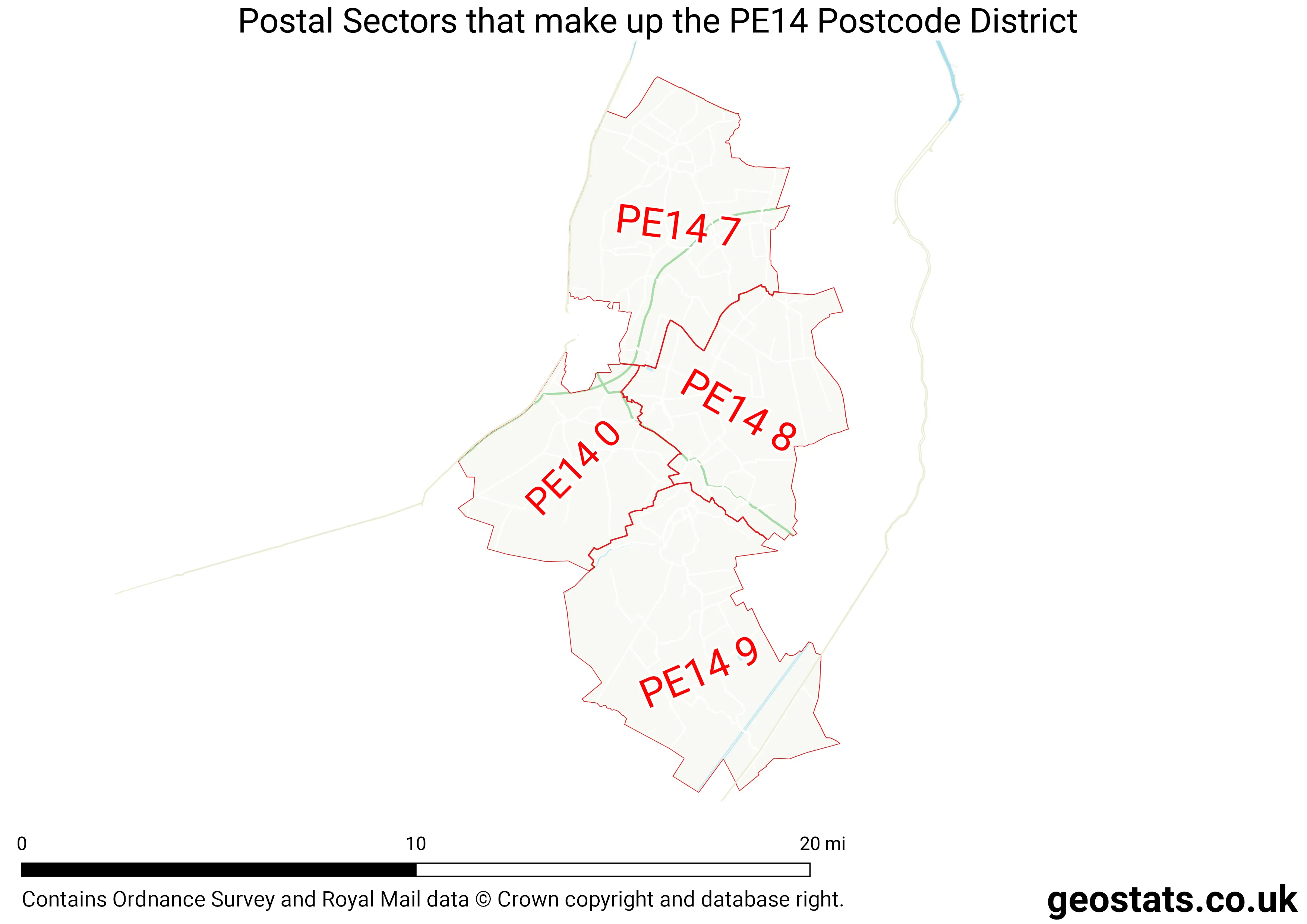 Map of the PE14  District