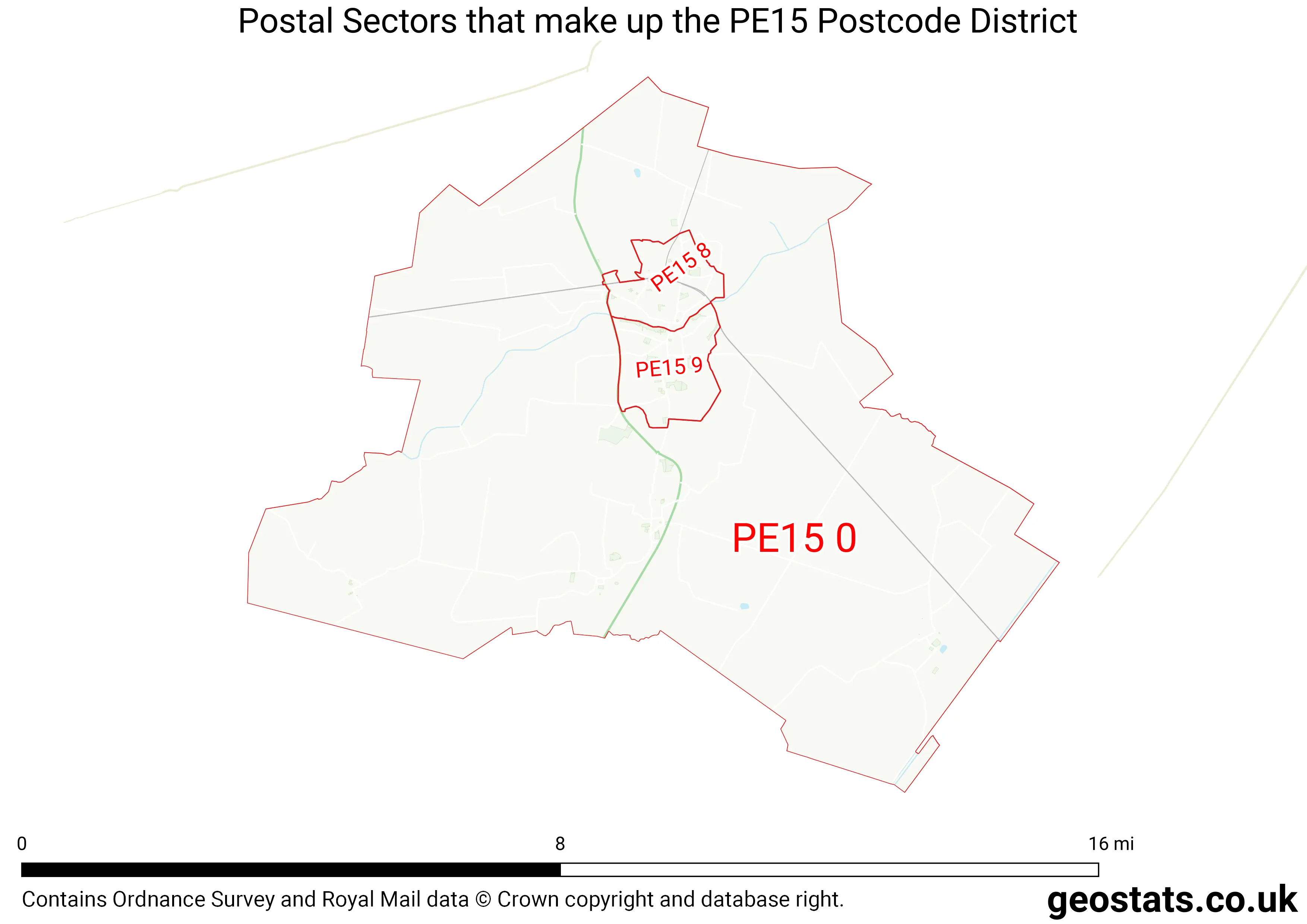 Map of the PE15  District