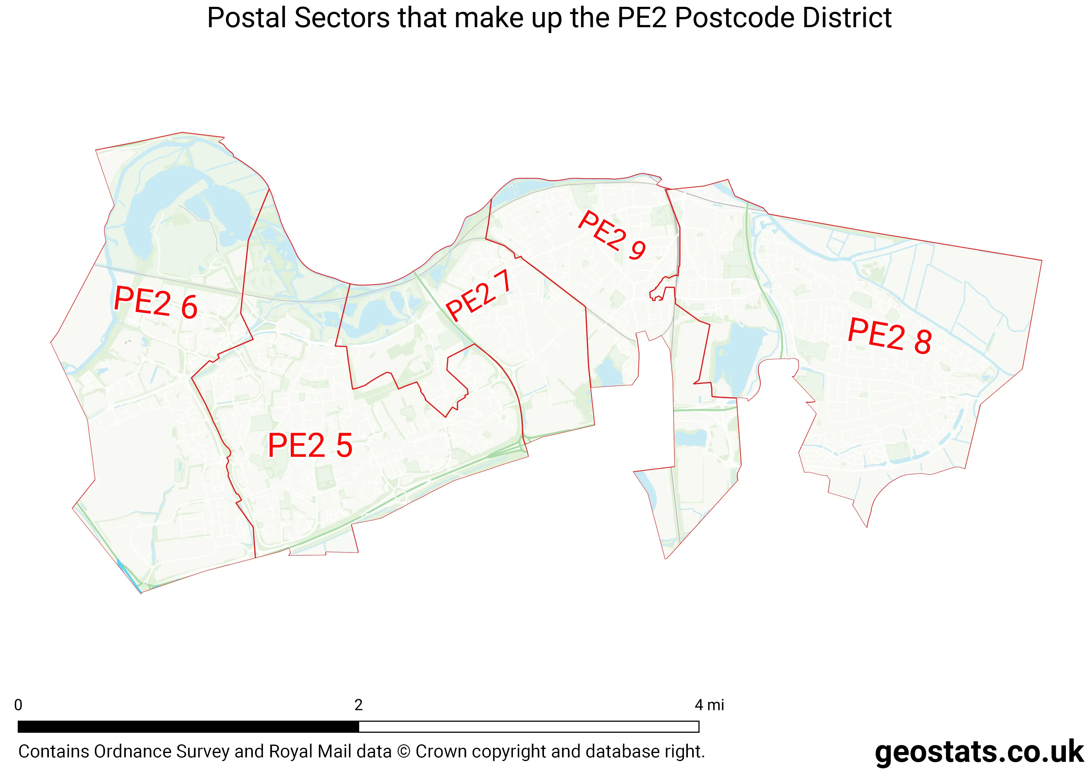 Map of the PE2  District