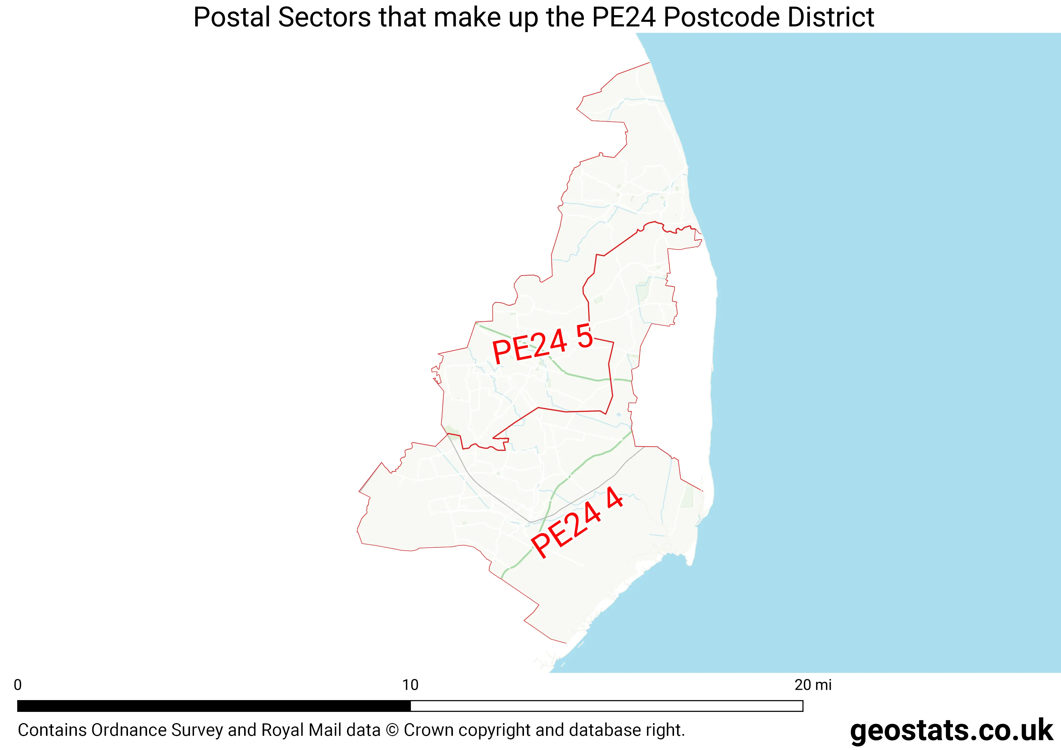 Map of the PE24  District