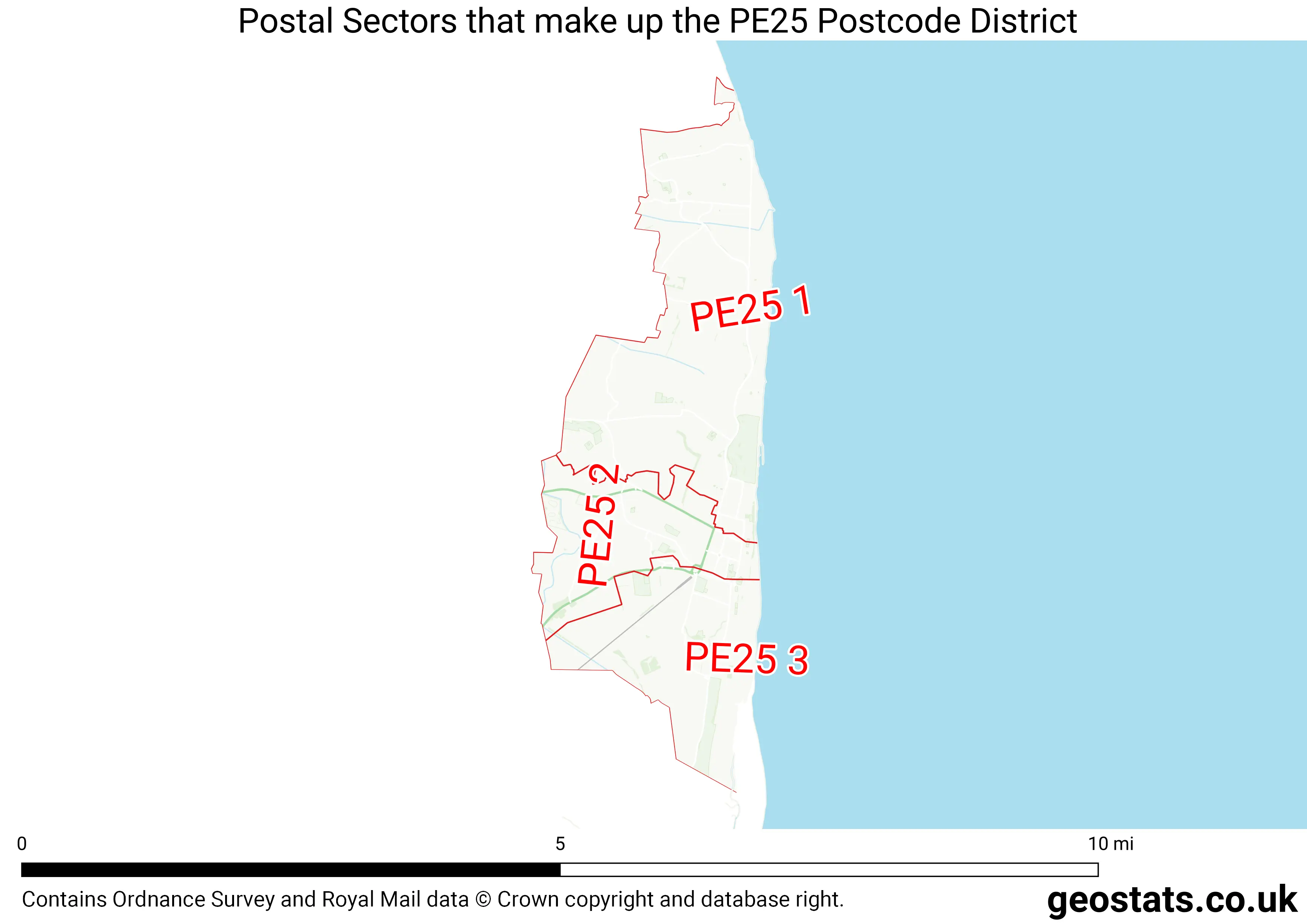 Map of the PE25  District