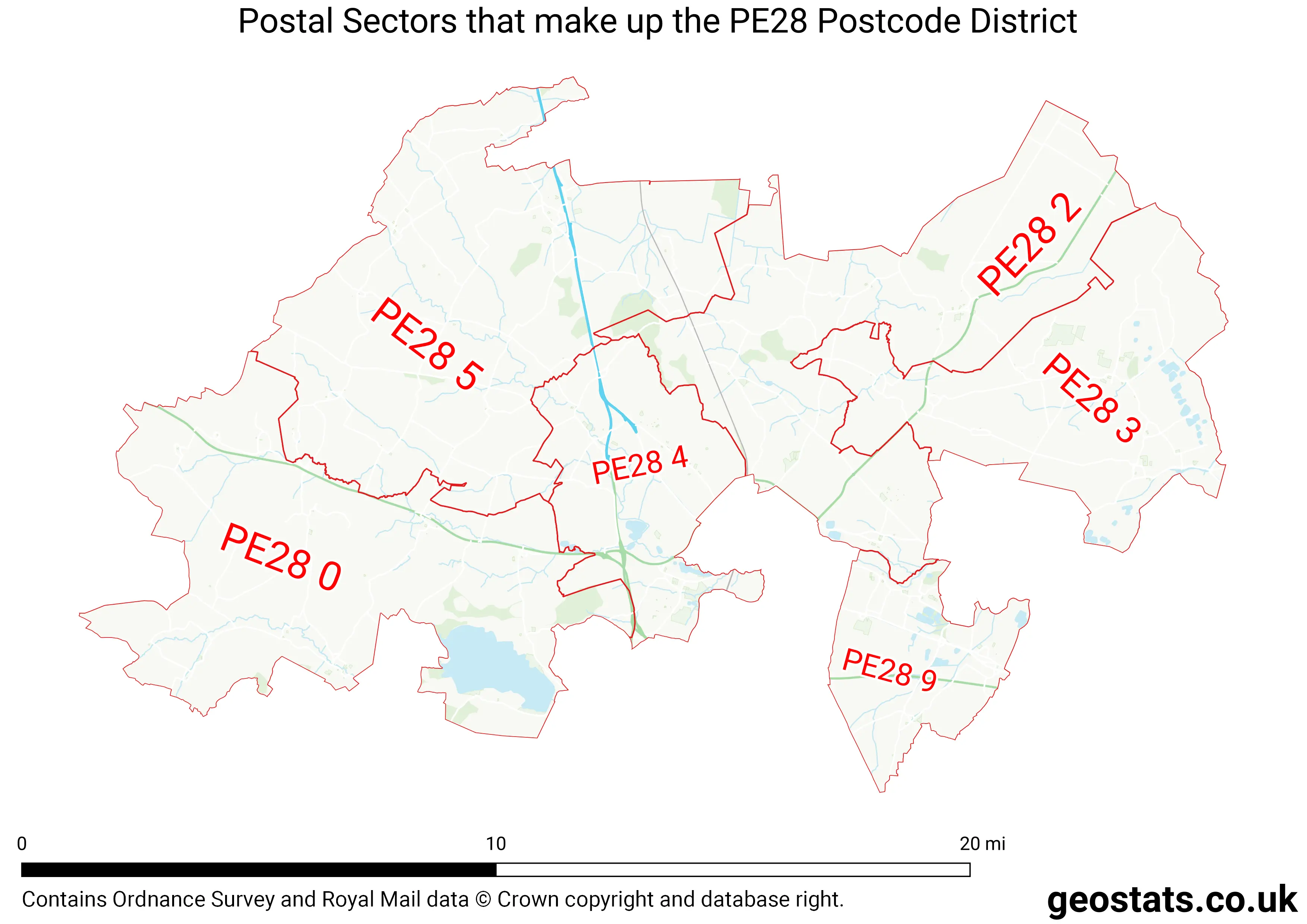 Map of the PE28  District
