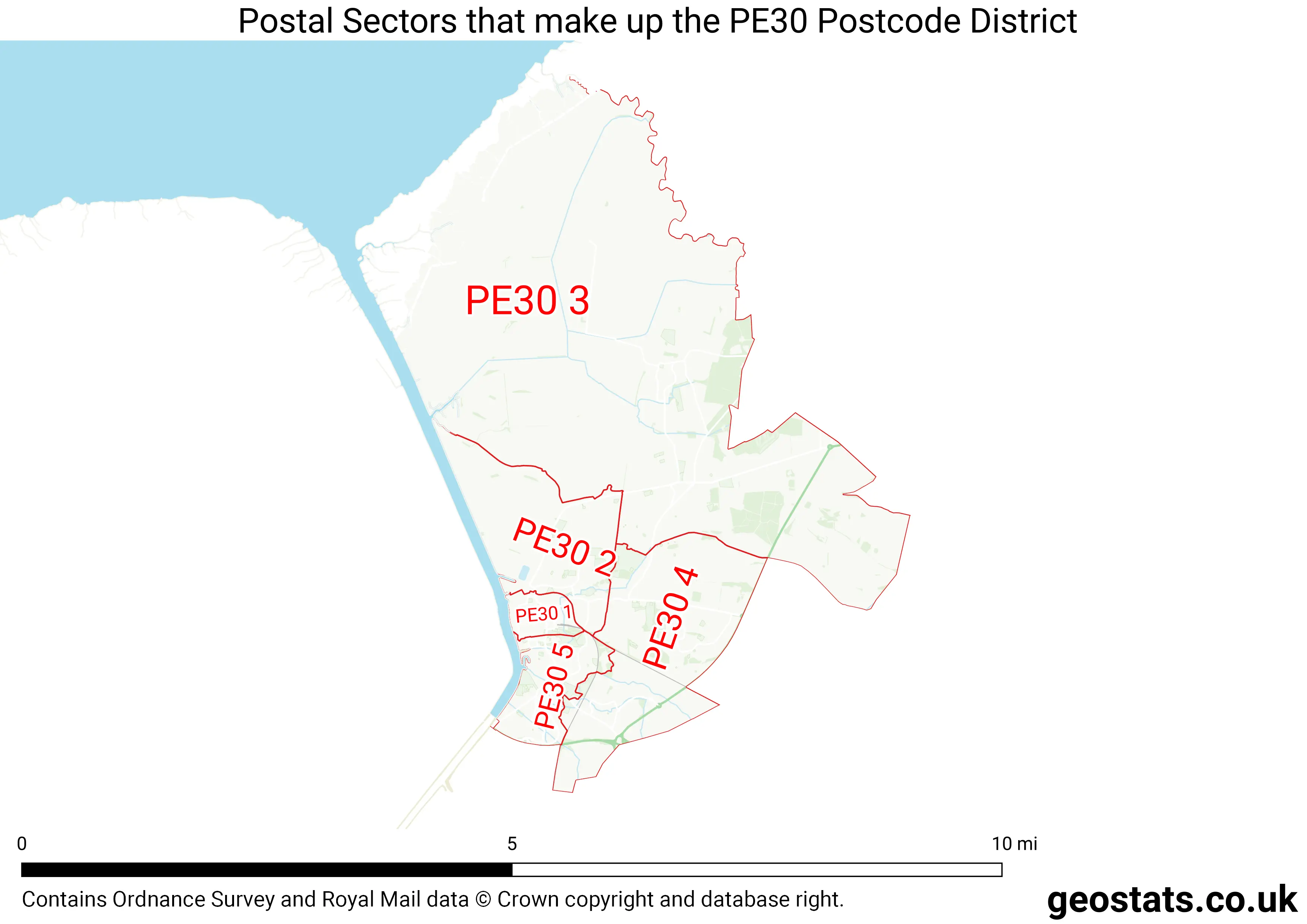 Map of the PE30  District