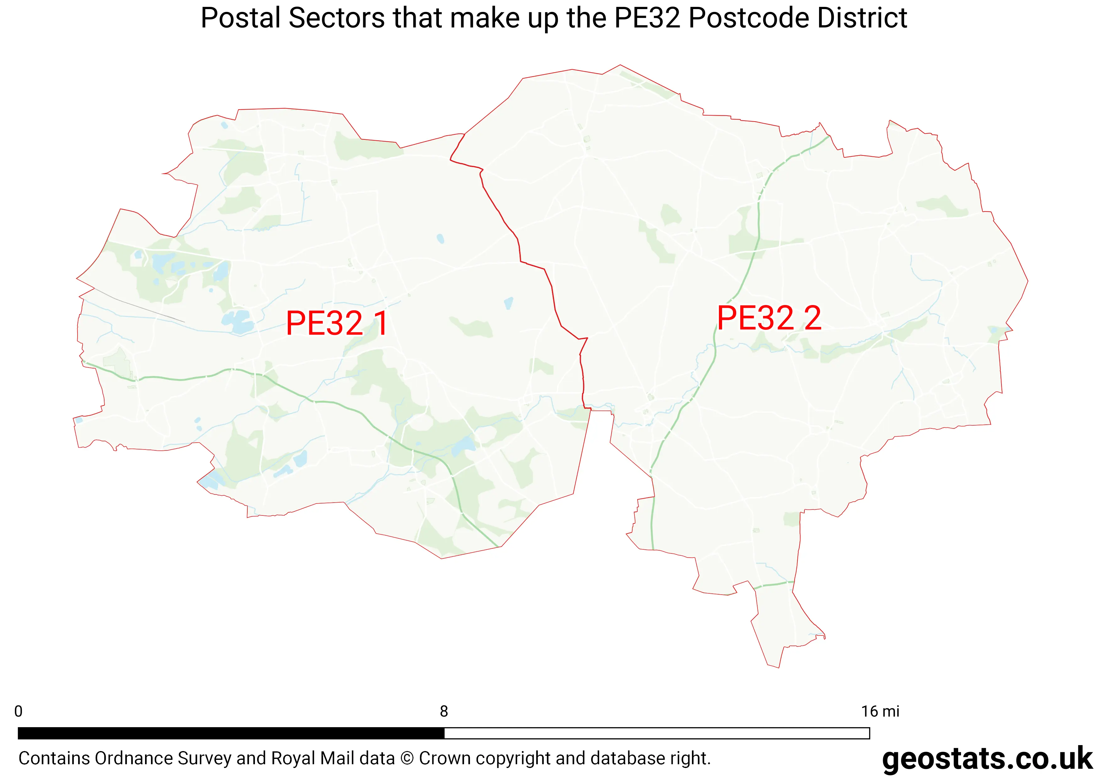 Map of the PE32  District