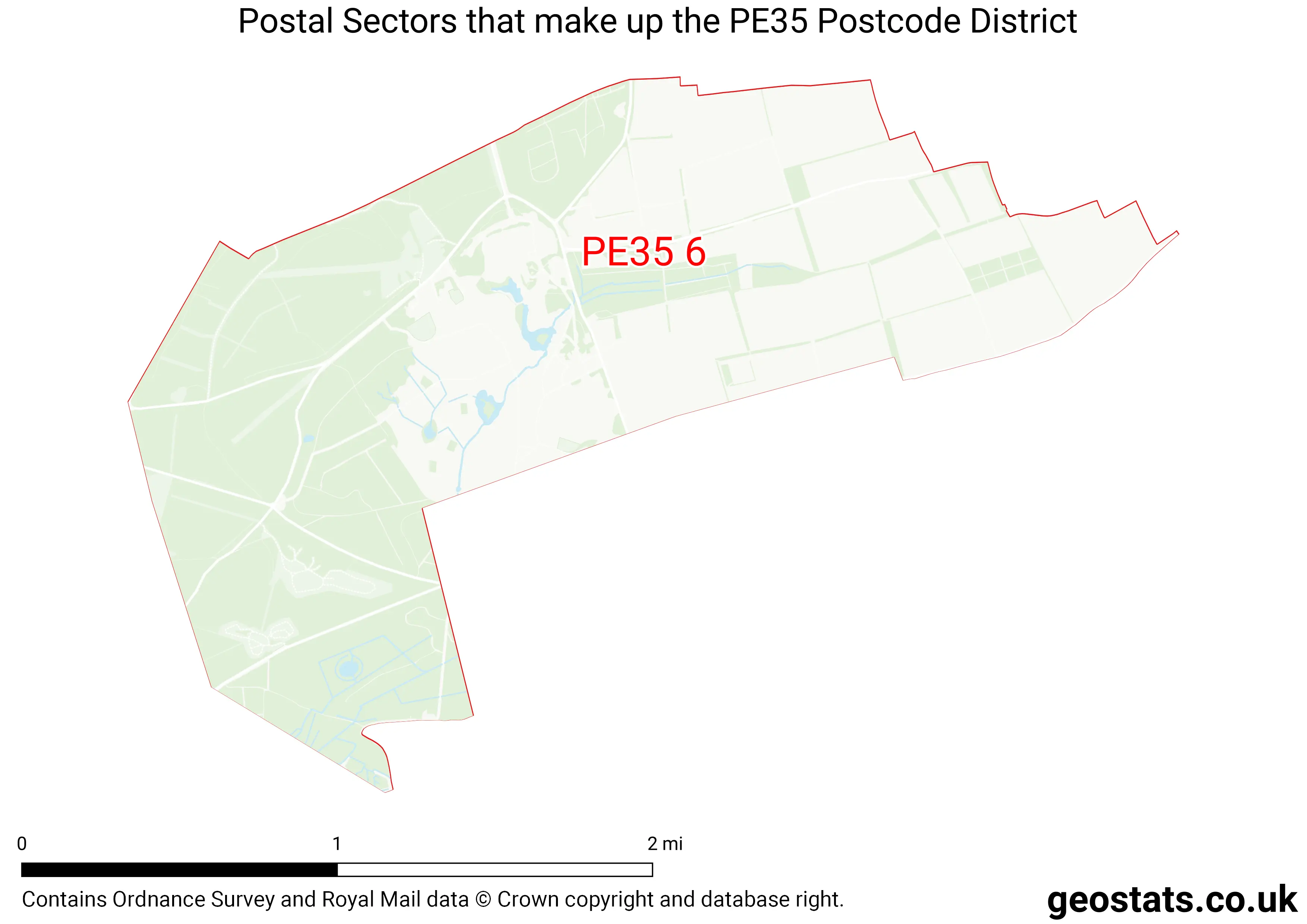 Map of the PE35  District