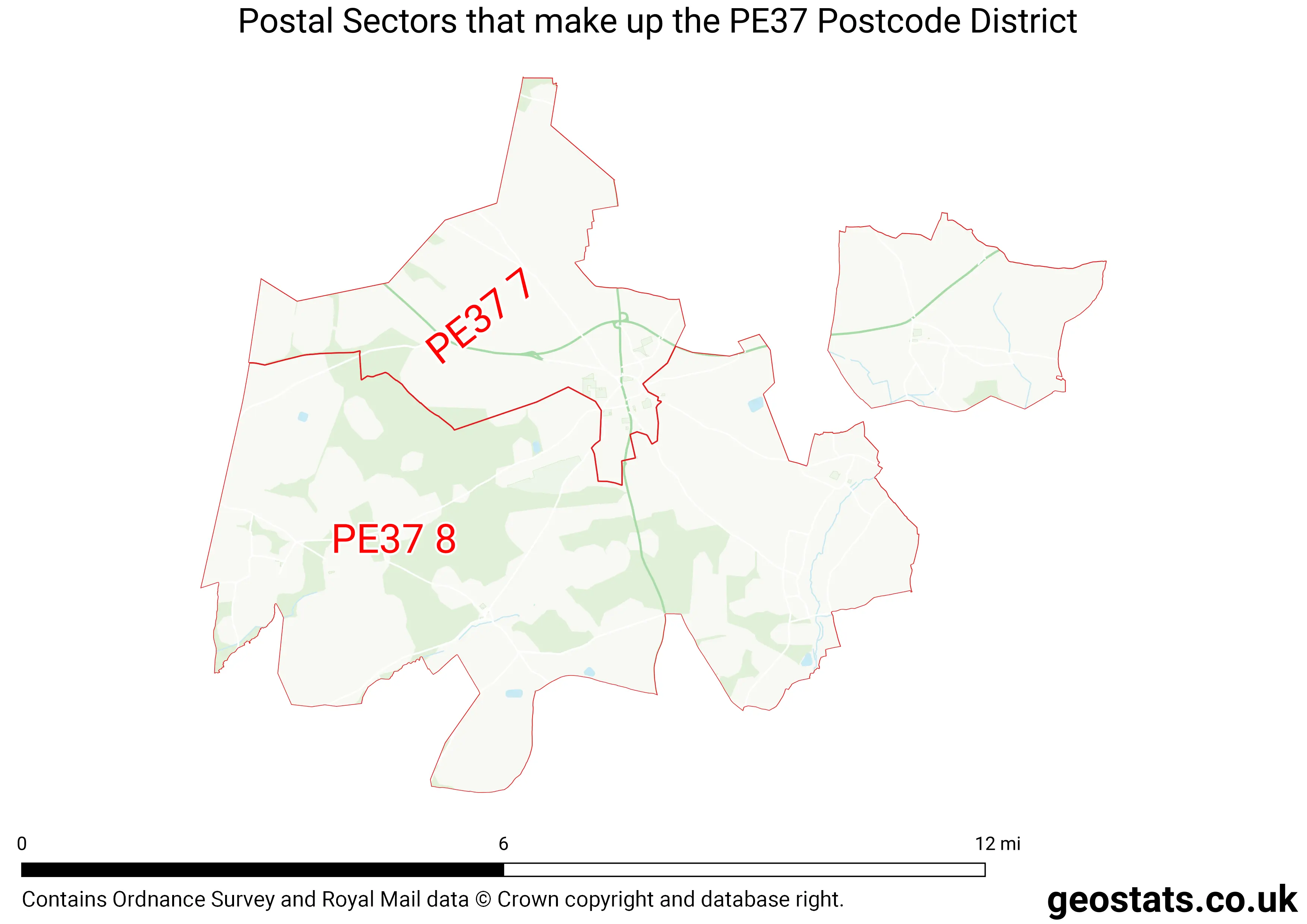 Map of the PE37  District