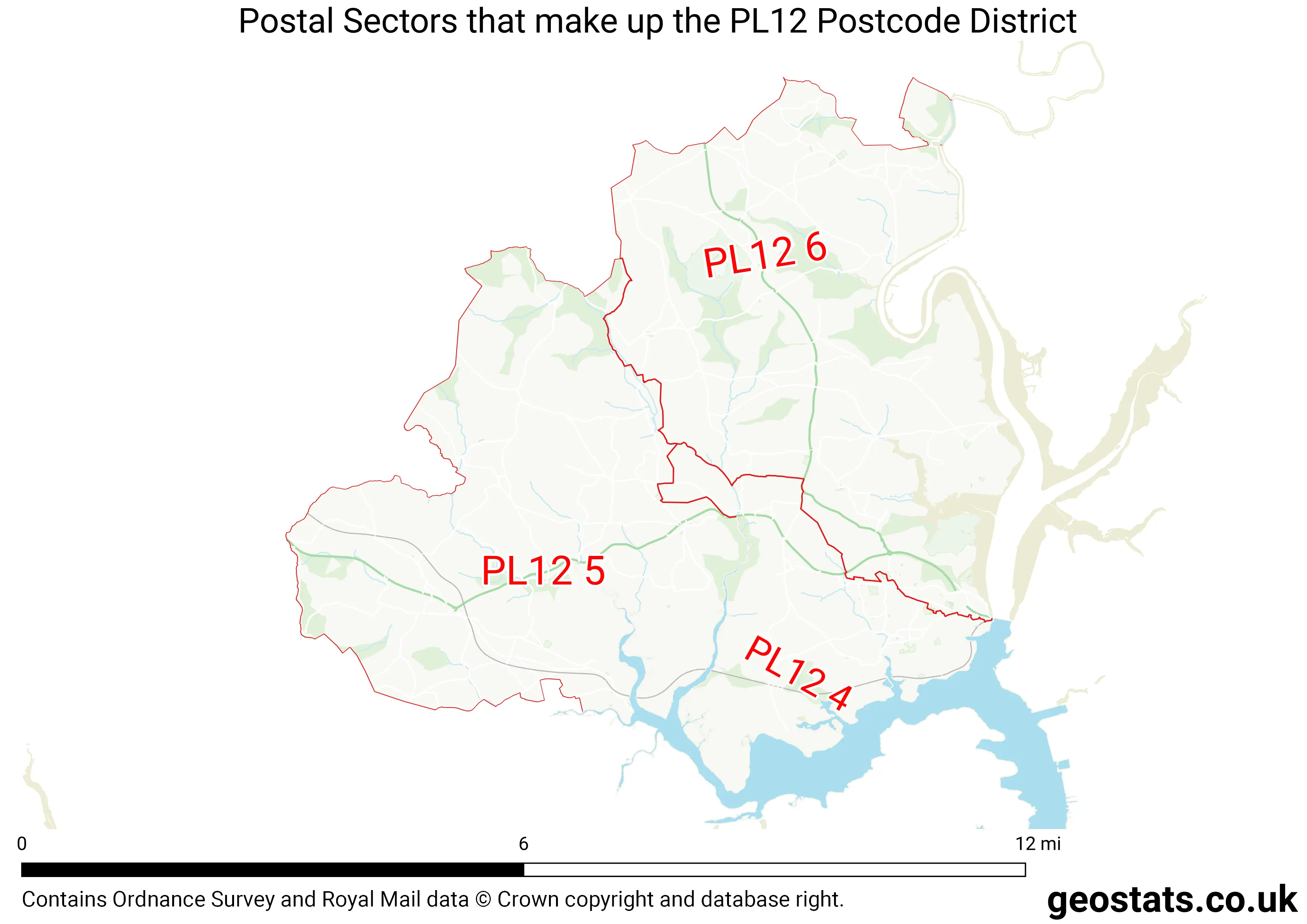 Map of the PL12  District