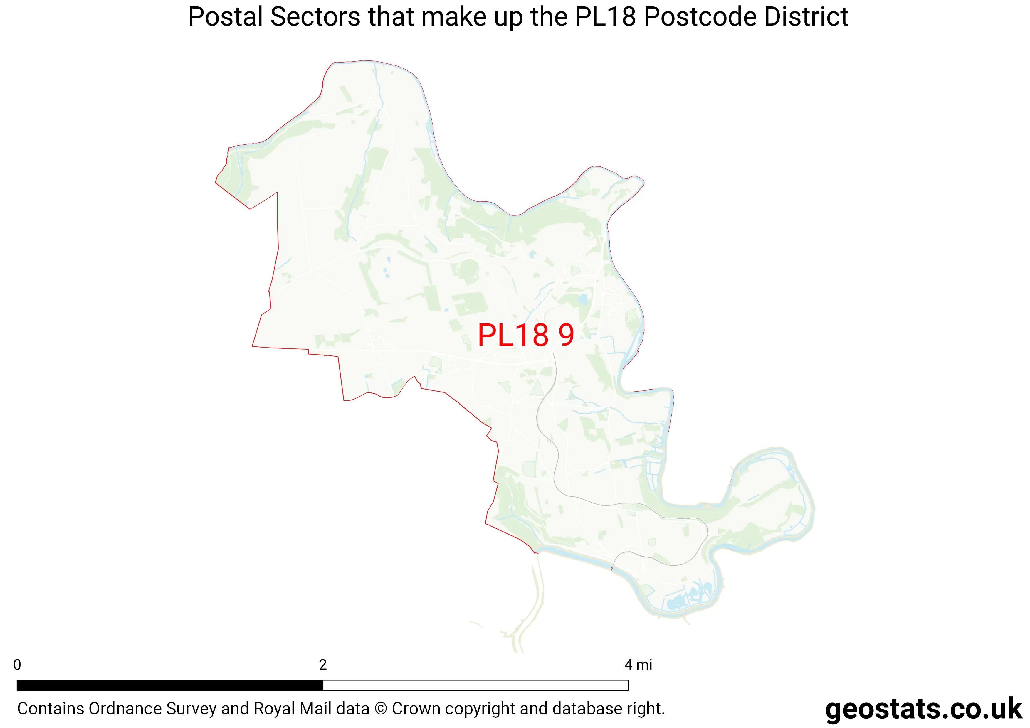 Map of the PL18  District