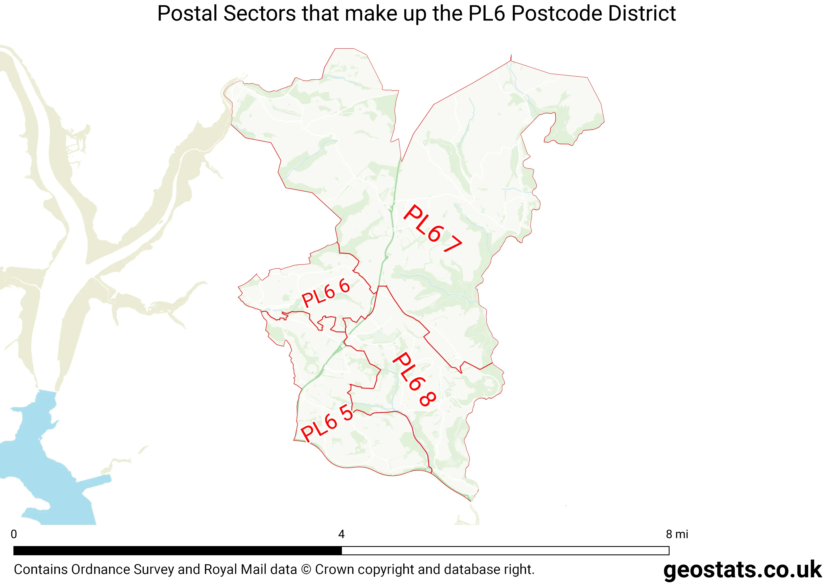 Map of the PL6  District