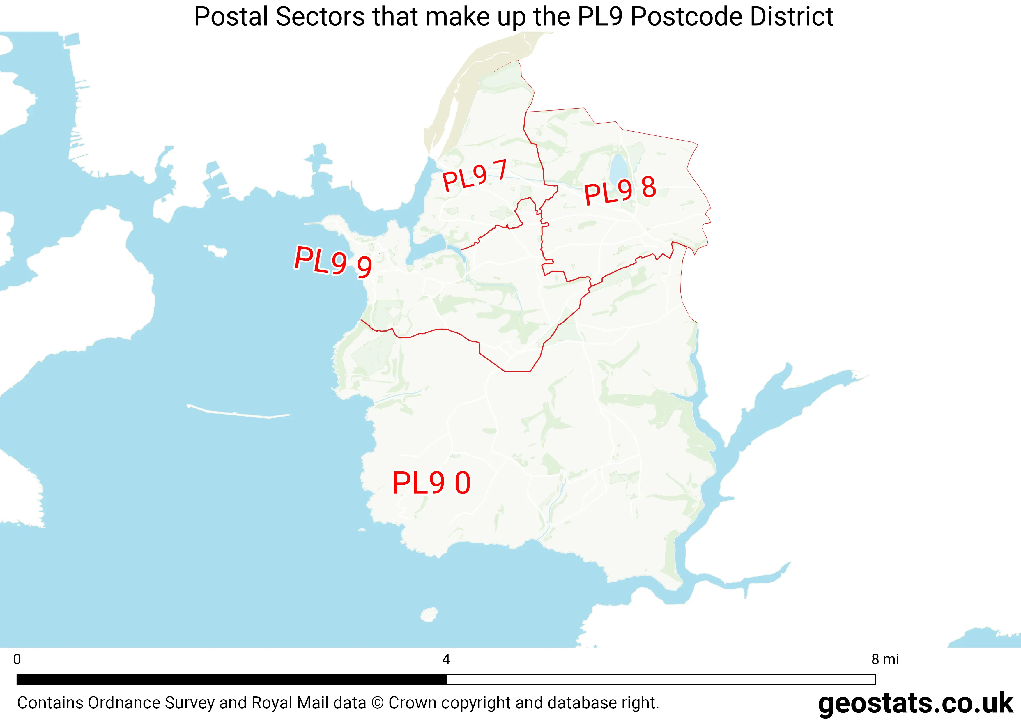 Map of the PL9  District
