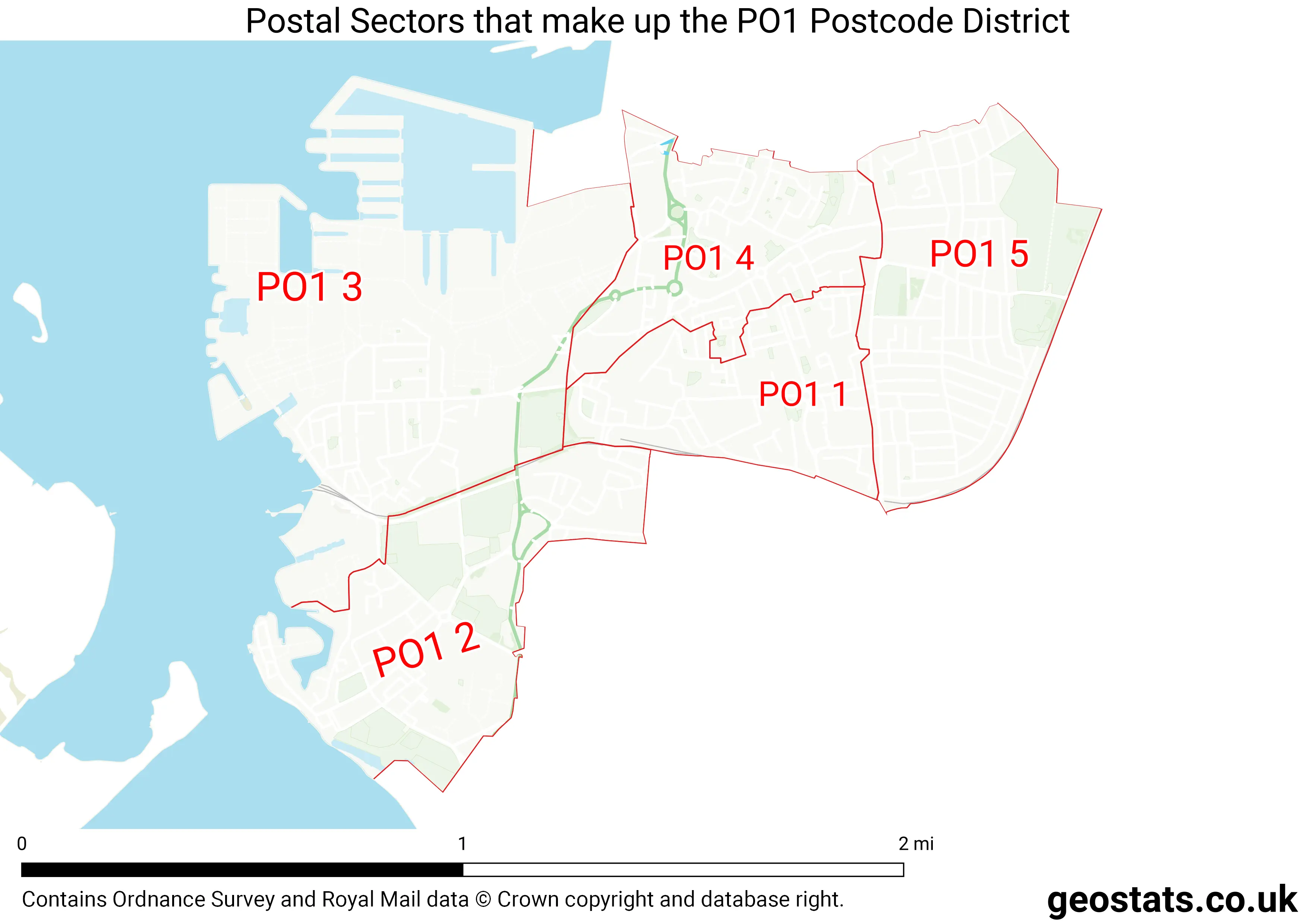 Map of the PO1  District