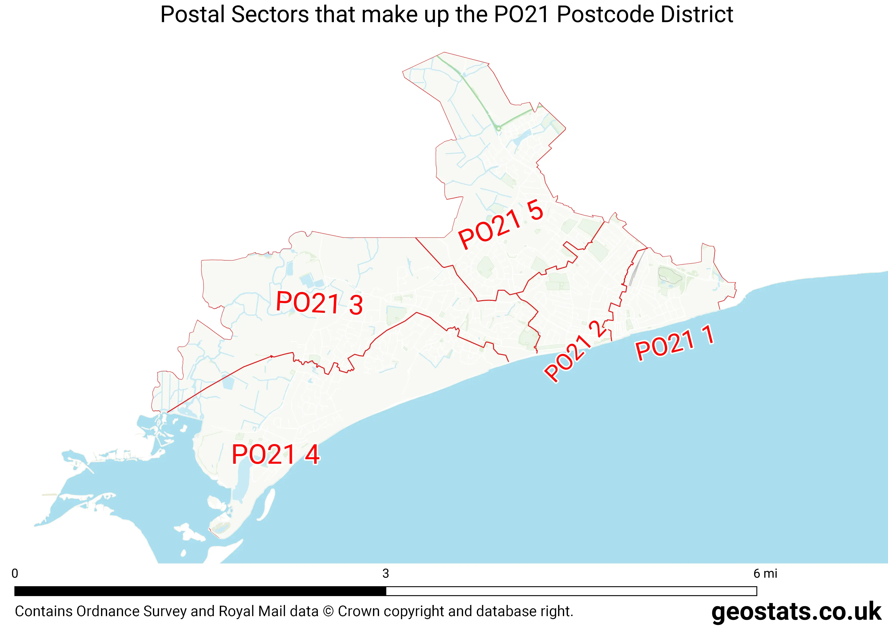 Map of the PO21  District